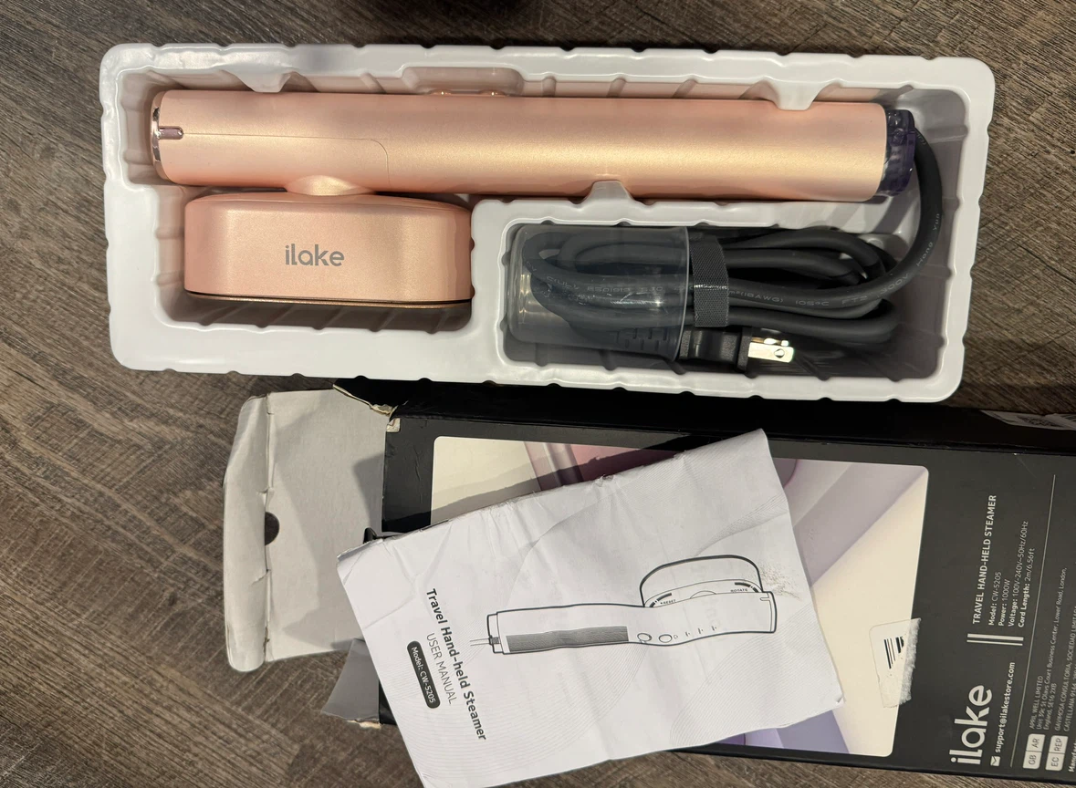 iLike Travel Hand-Held Steamer - Rose Gold