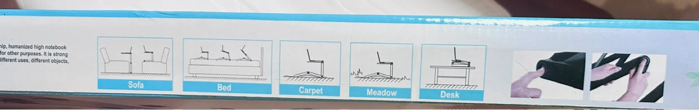 Multifunctional Aluminum Alloy Folding Laptop Table - photo 2
