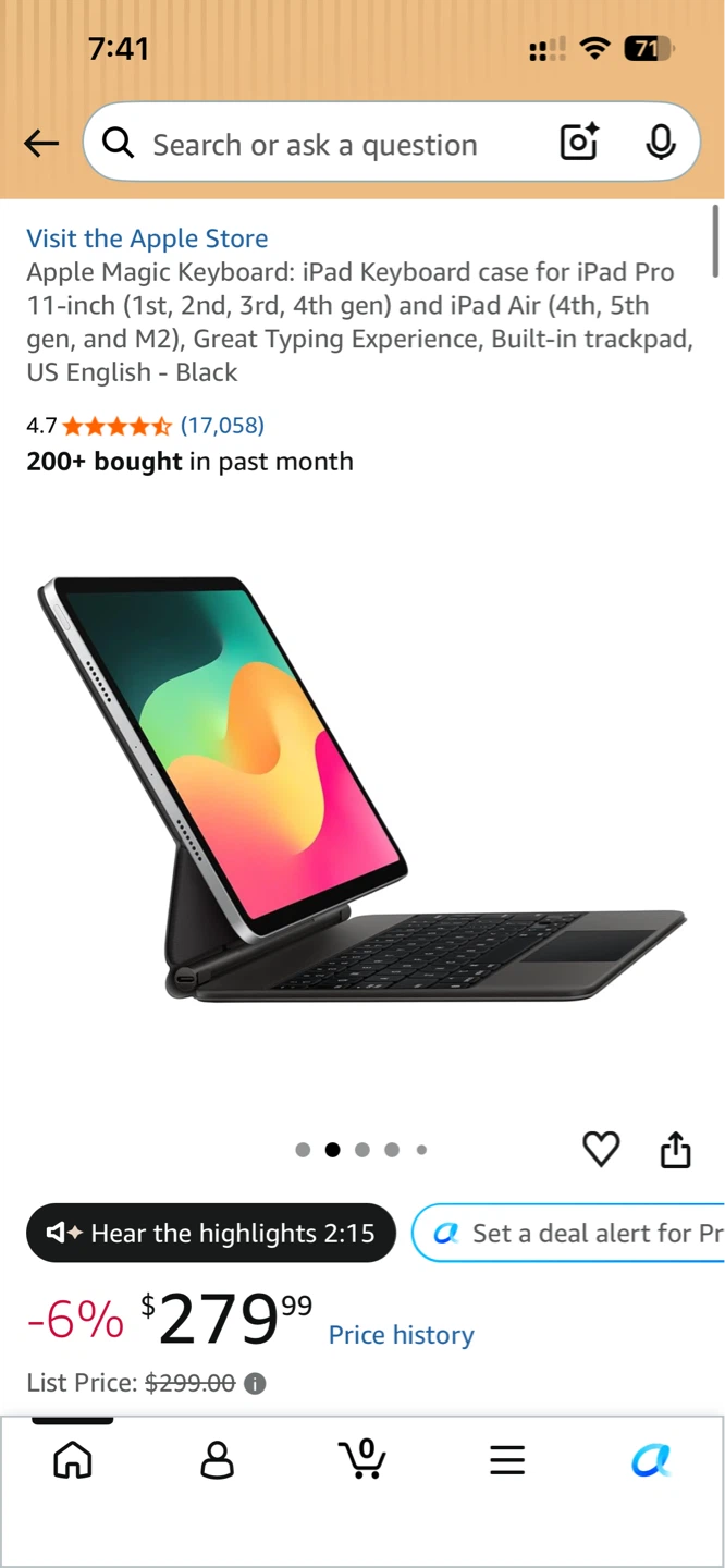 Apple Magic Keyboard for iPad Pro 11-inch