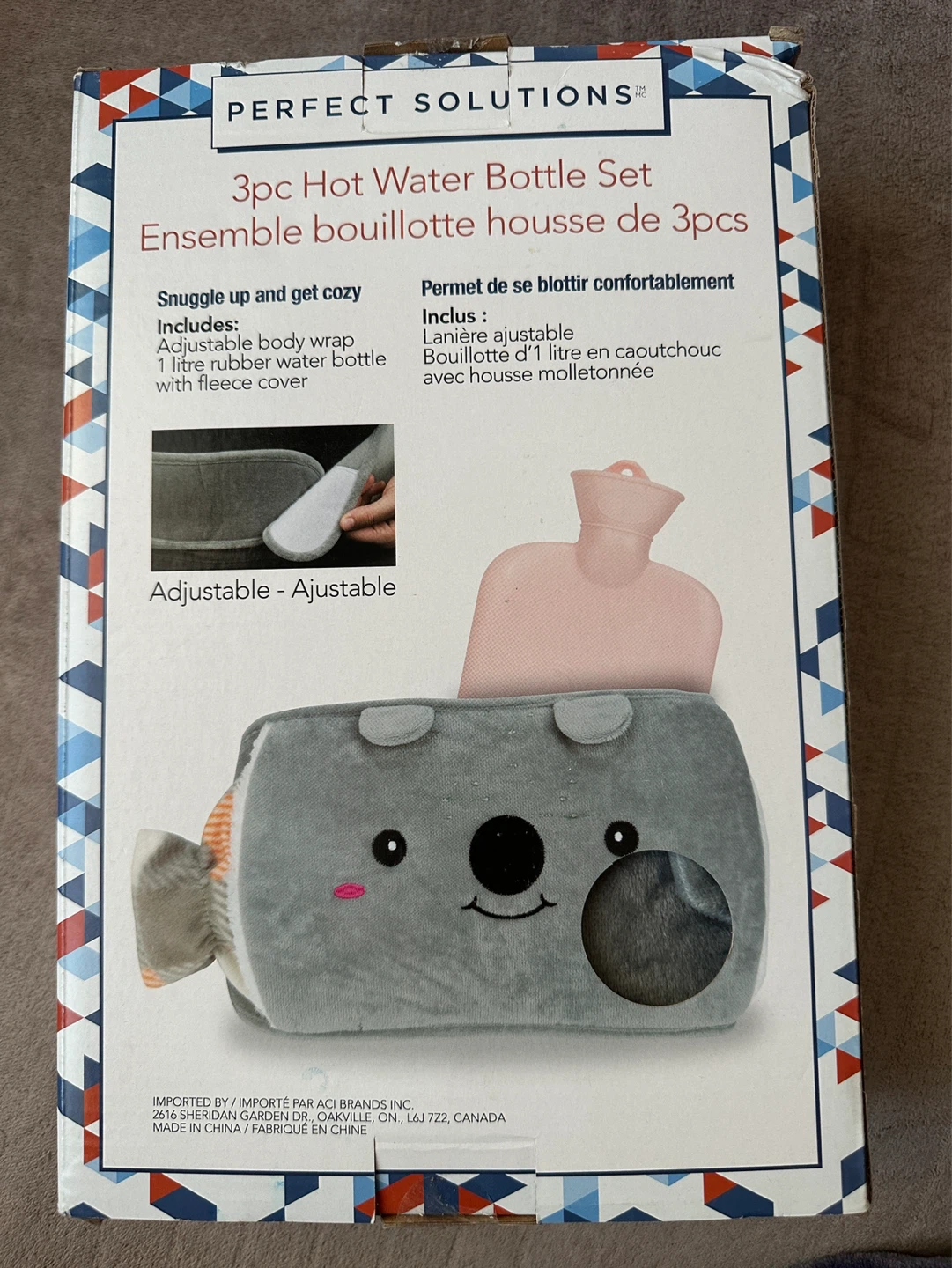 NEW Perfect Solutions 3pc Hot Water Bottle Set - photo 2
