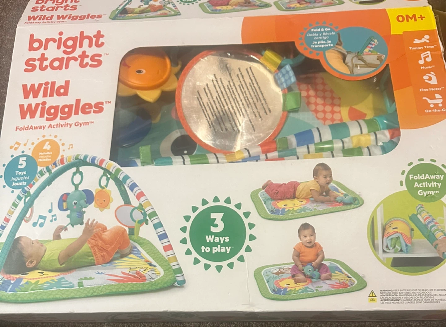 Bright Starts Wild Wiggles FoldAway Activity Gym - photo 2