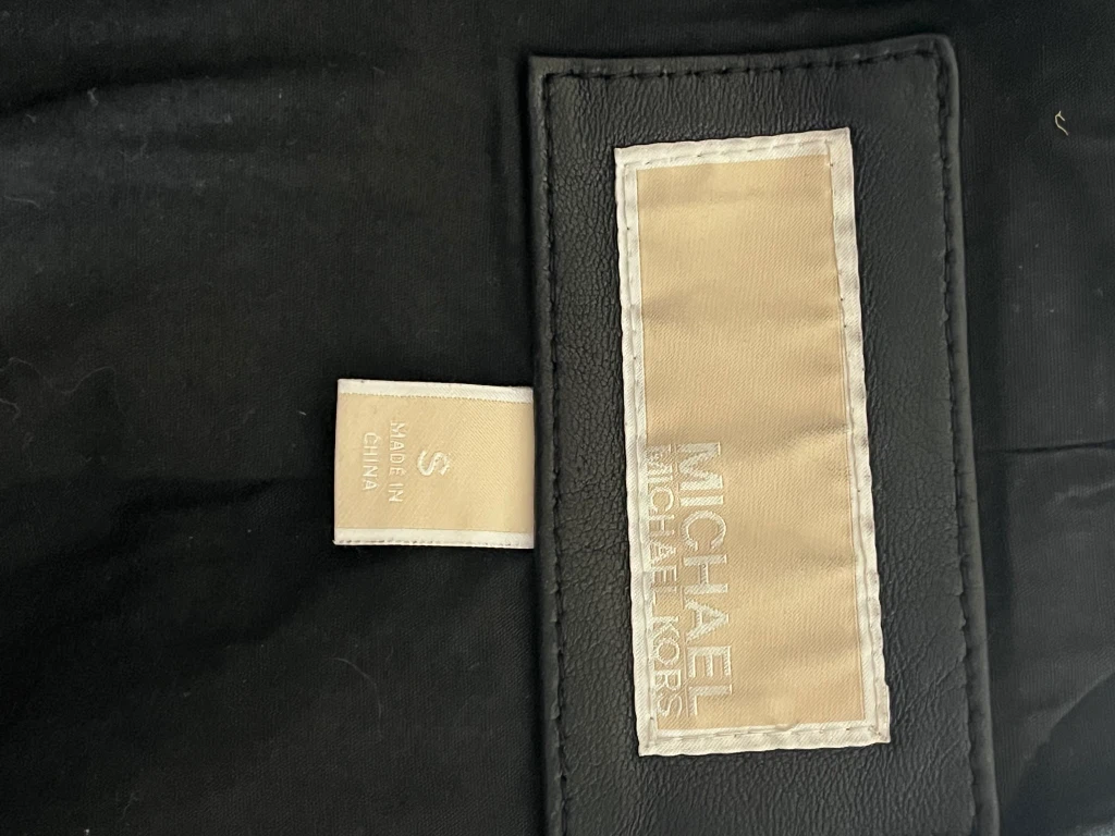 Leather  moto black jacket MK. Sizes - photo 4