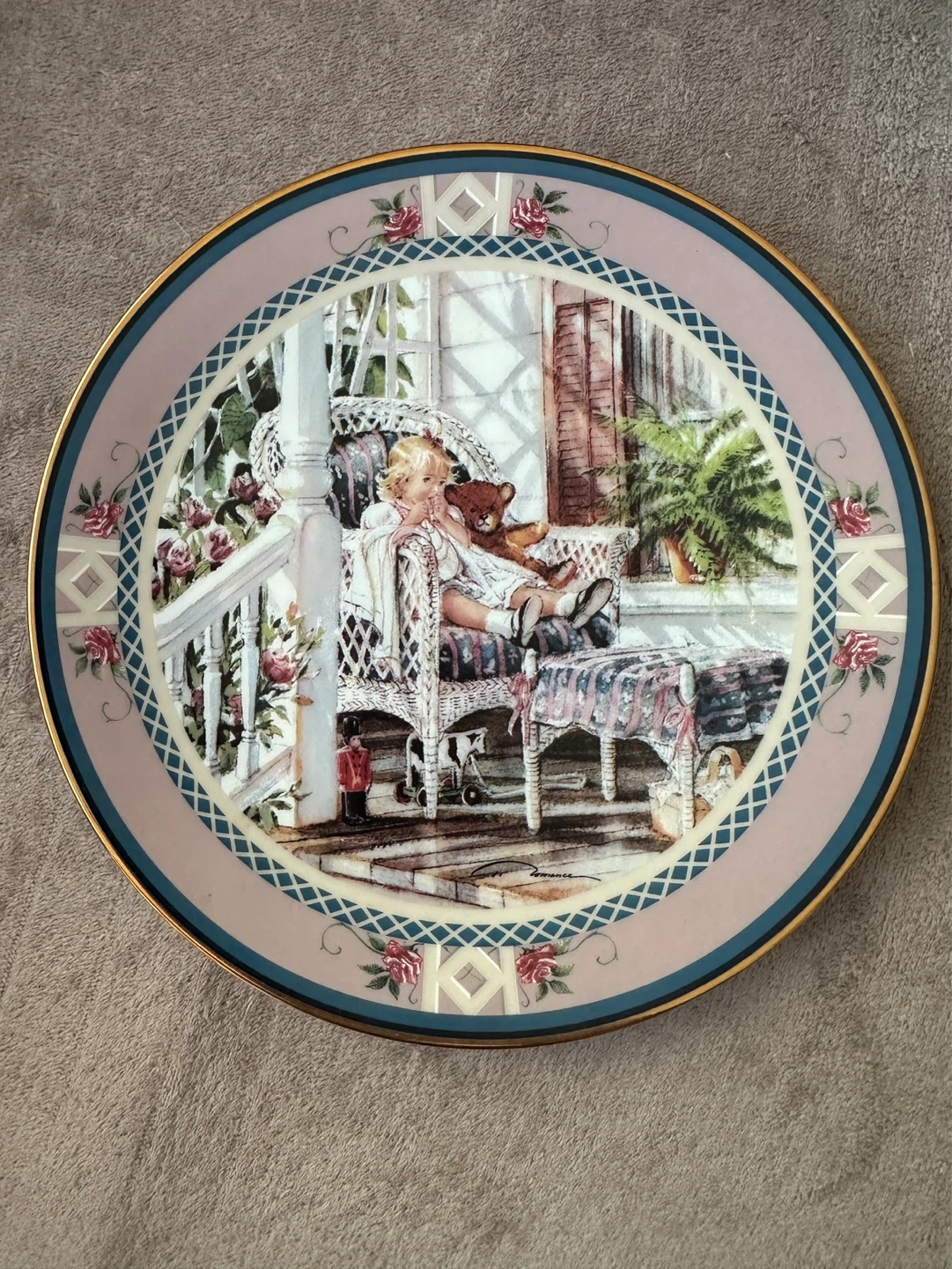 A Moment's Rest Decorative Plate by Trisha Romance