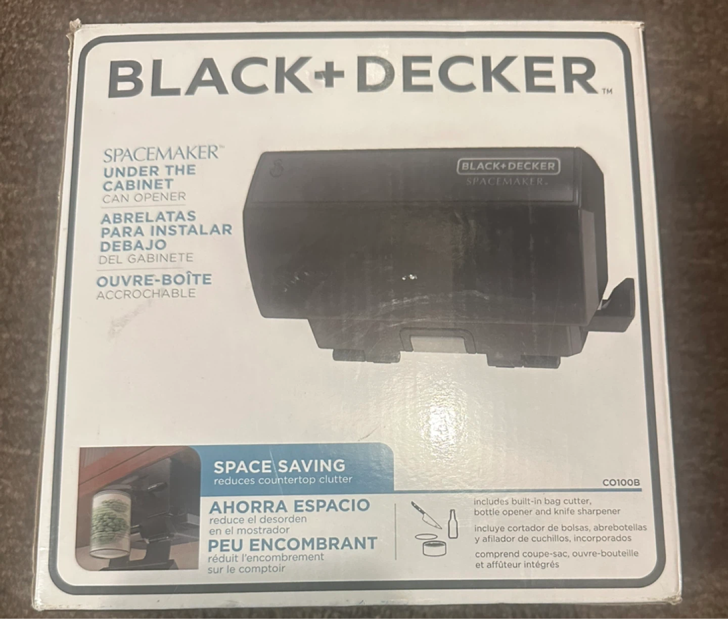 Black+Decker Spacemaker Under Cabinet Can Opener