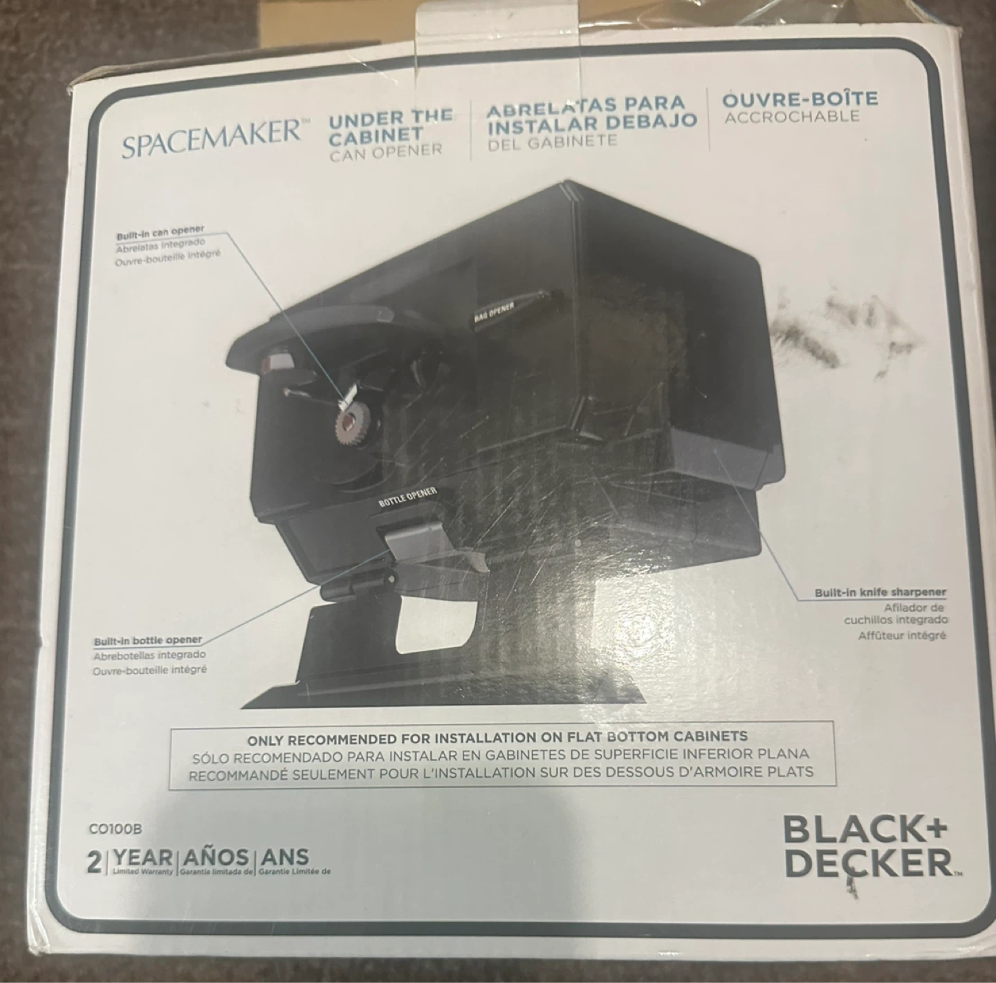 Black+Decker Spacemaker Under Cabinet Can Opener - photo 2
