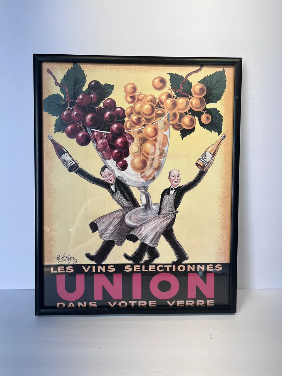 Les Vins Selectionnes Union" Vintage Poster