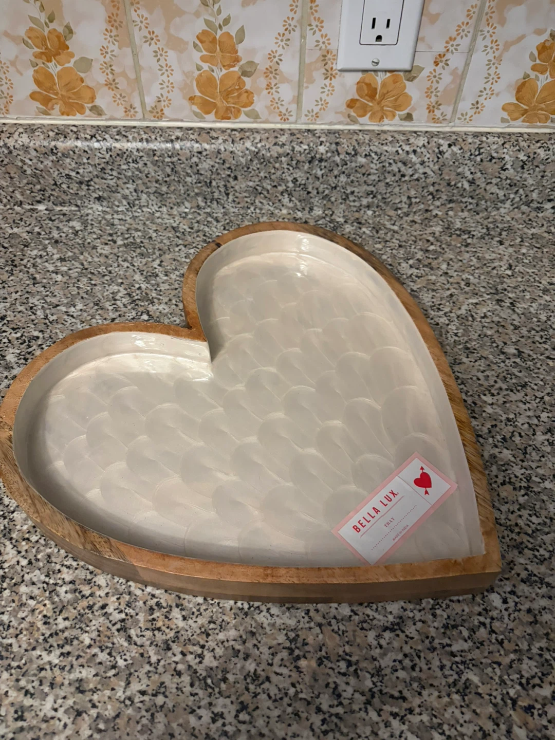 Bella Lux Heart Shaped Tray