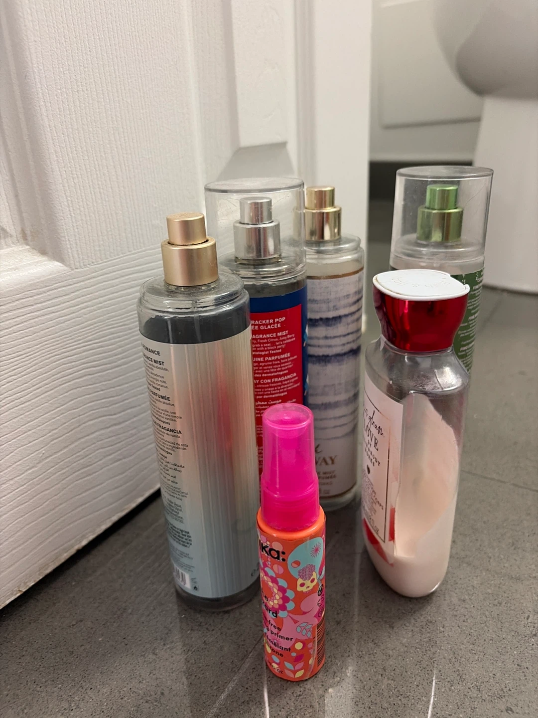 Bath & Body Works perfumes + lotion + hair detangler