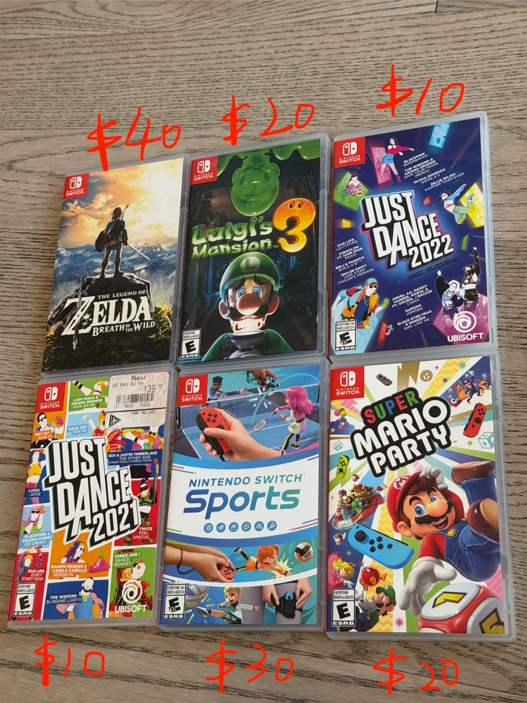 Nintendo Switch Games+controller
