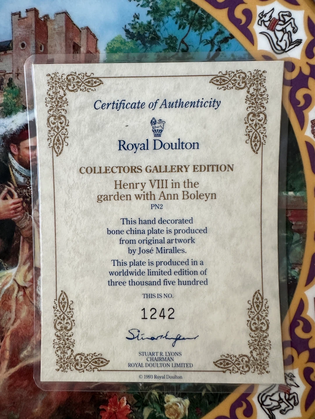 Vintage Royal Doulton Collectors Gallery Edition Plate - photo 4