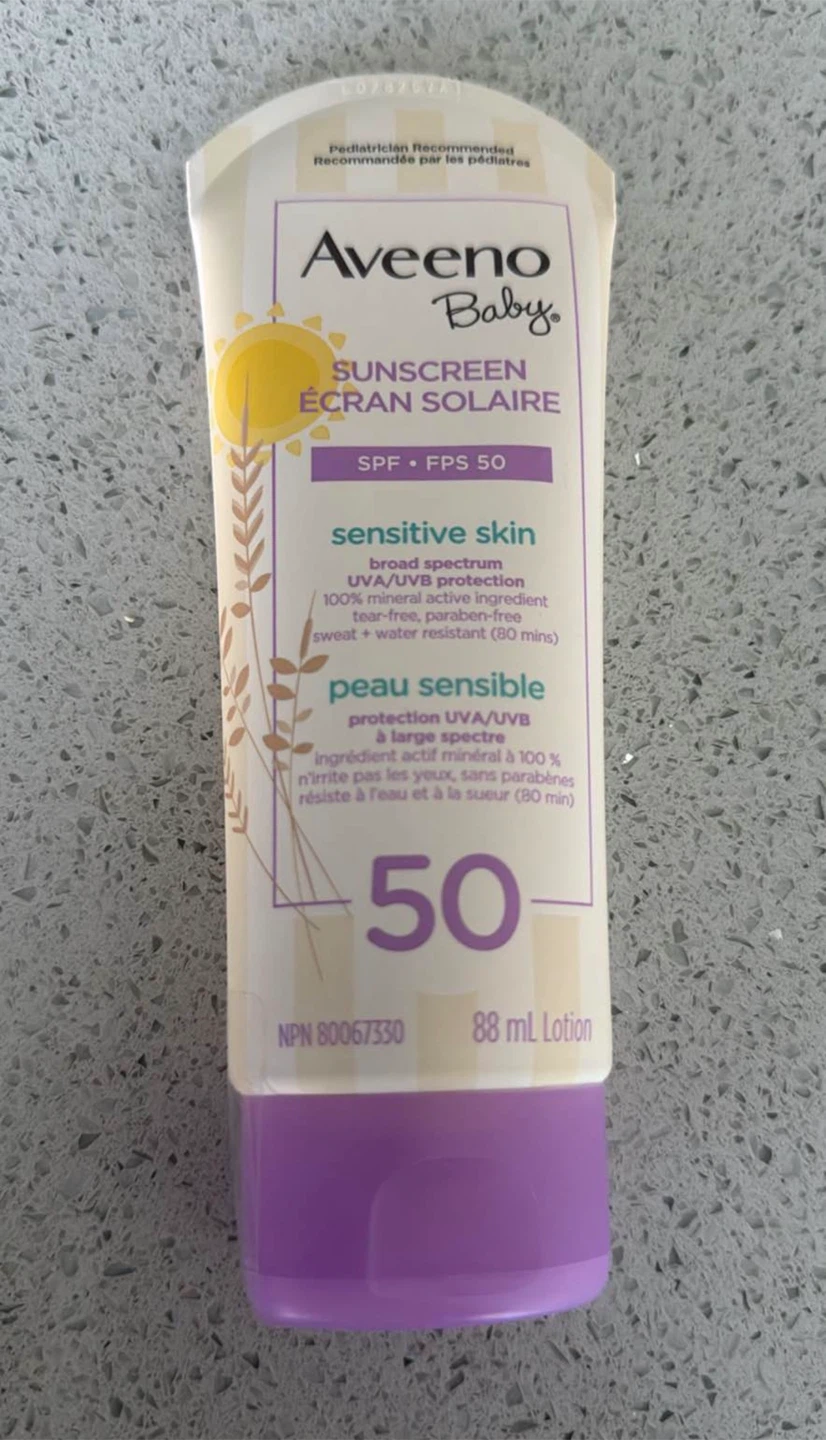 Aveeno Baby Sensitive Skin Sunscreen SPF 50