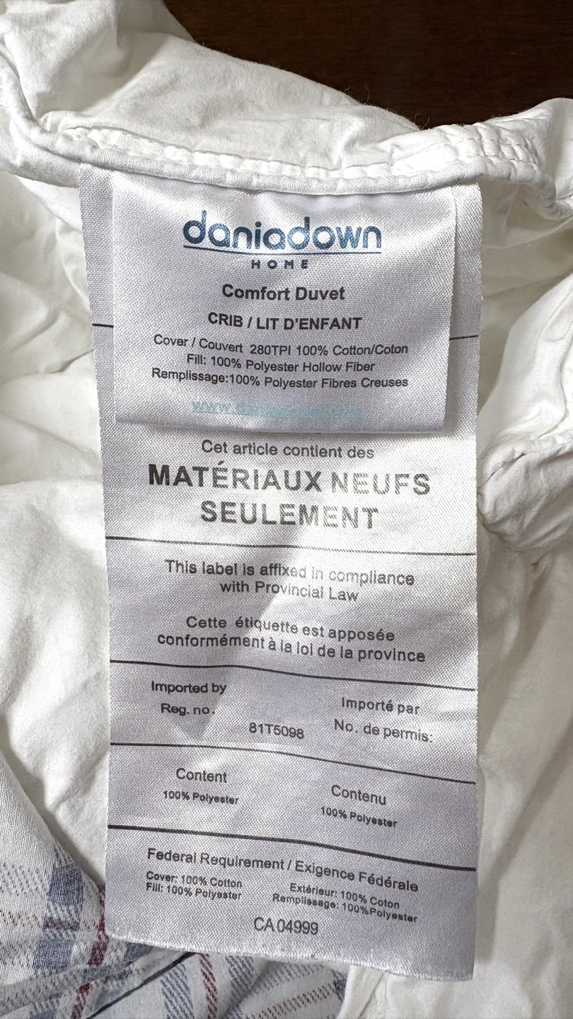 Daniadown Home Comfort Crib Size Duvet - Crib/Toddler - photo 3