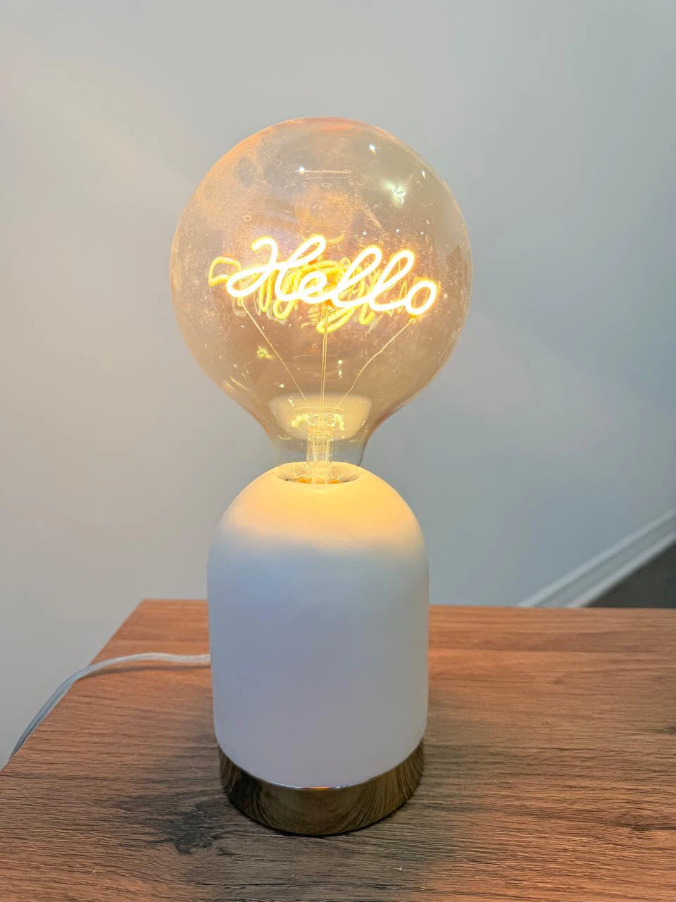 Bouclair “Hello” Edison Bulb Accent Lamp
