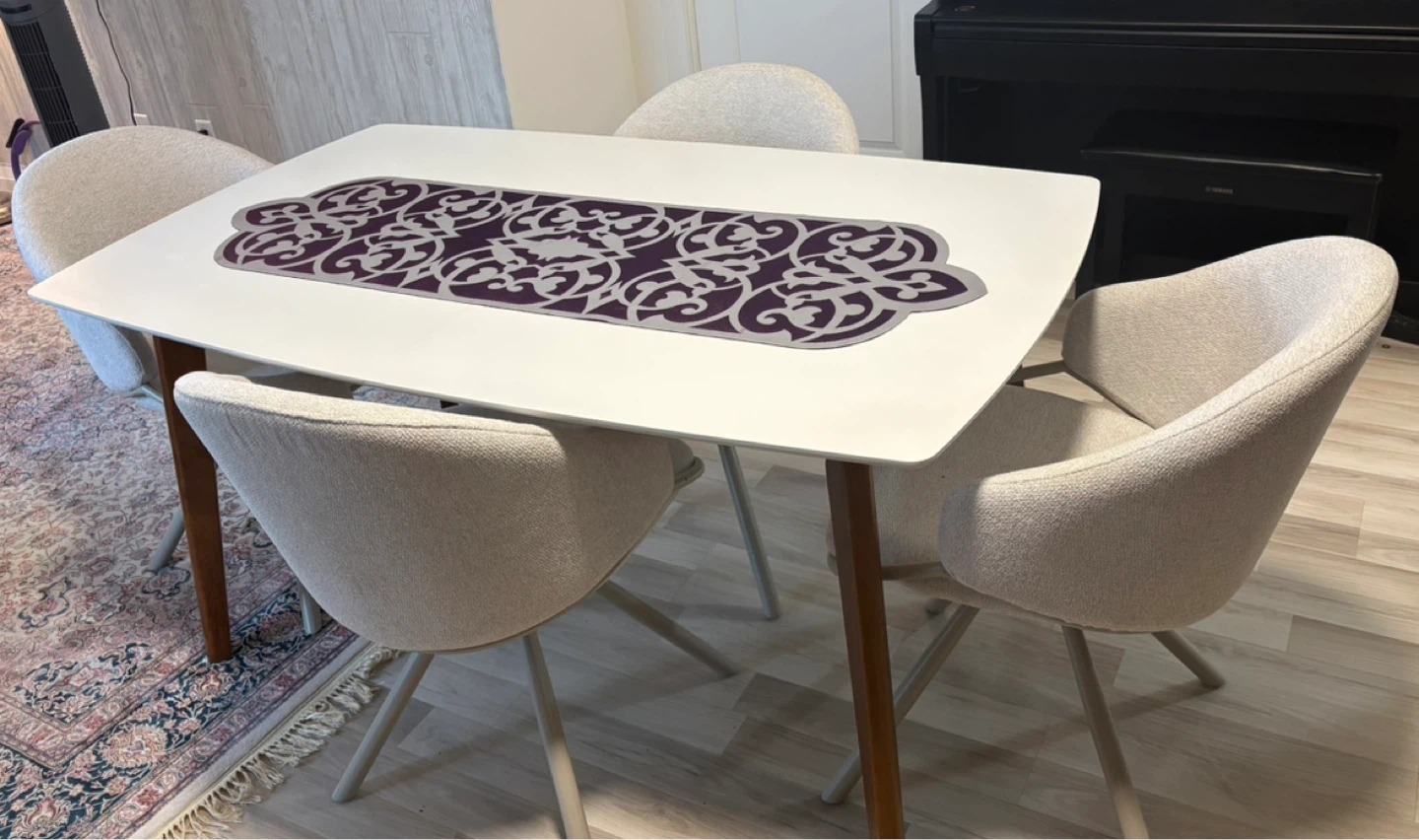 White Extendable Dining Table