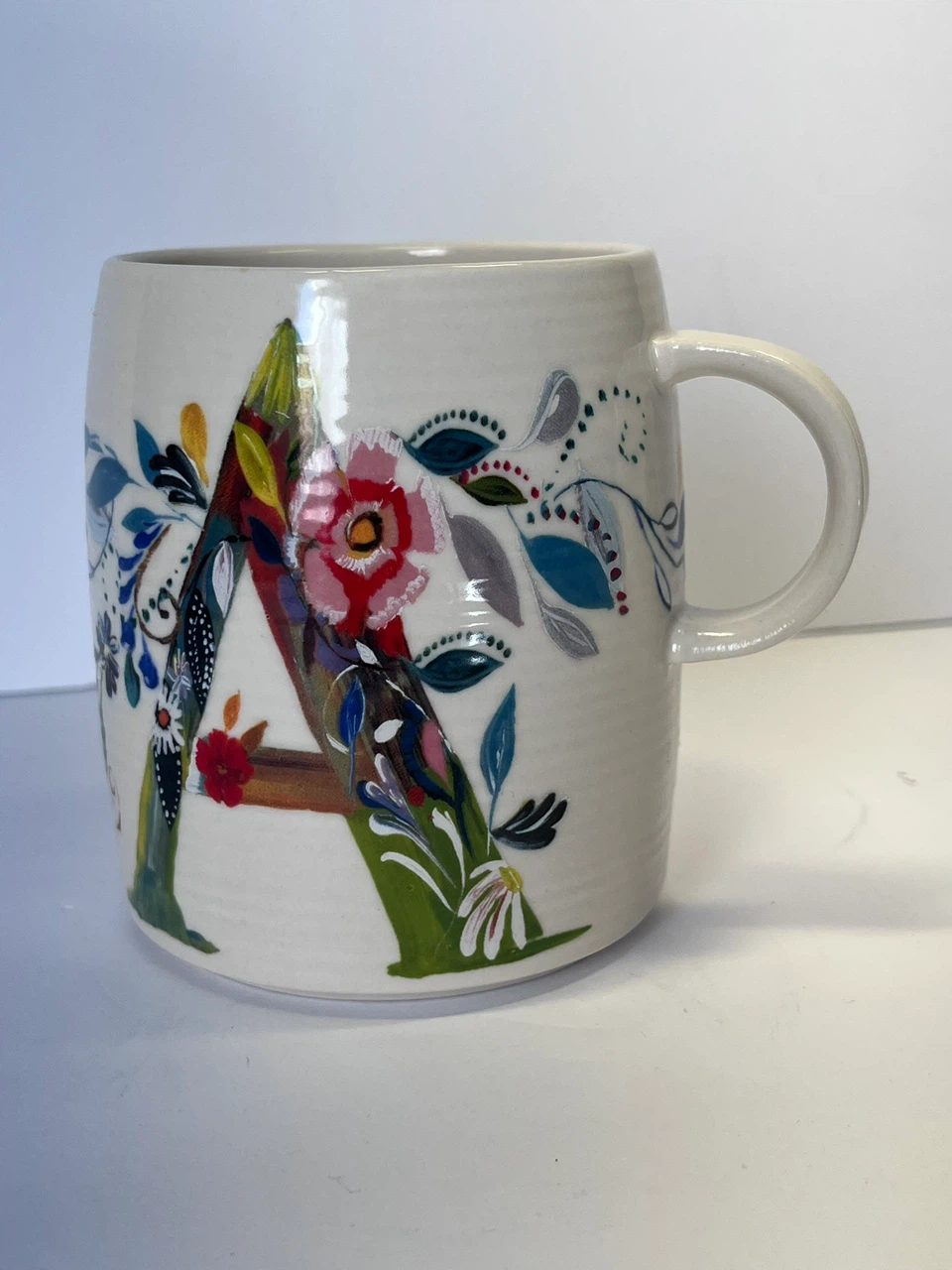 Starla M. Halfmann Floral Letter A Mug