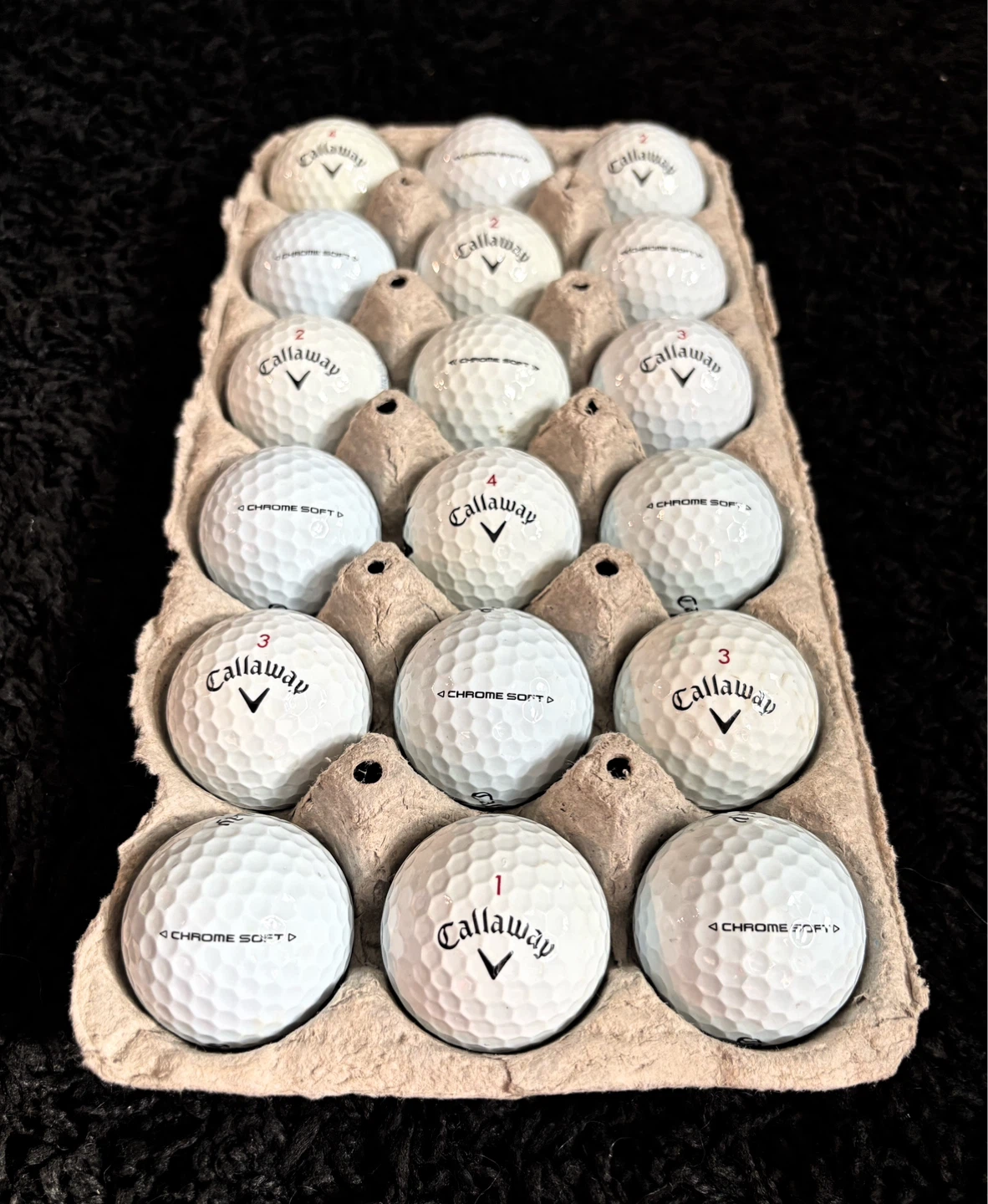 18 Callaway Chrome Soft Golf Balls