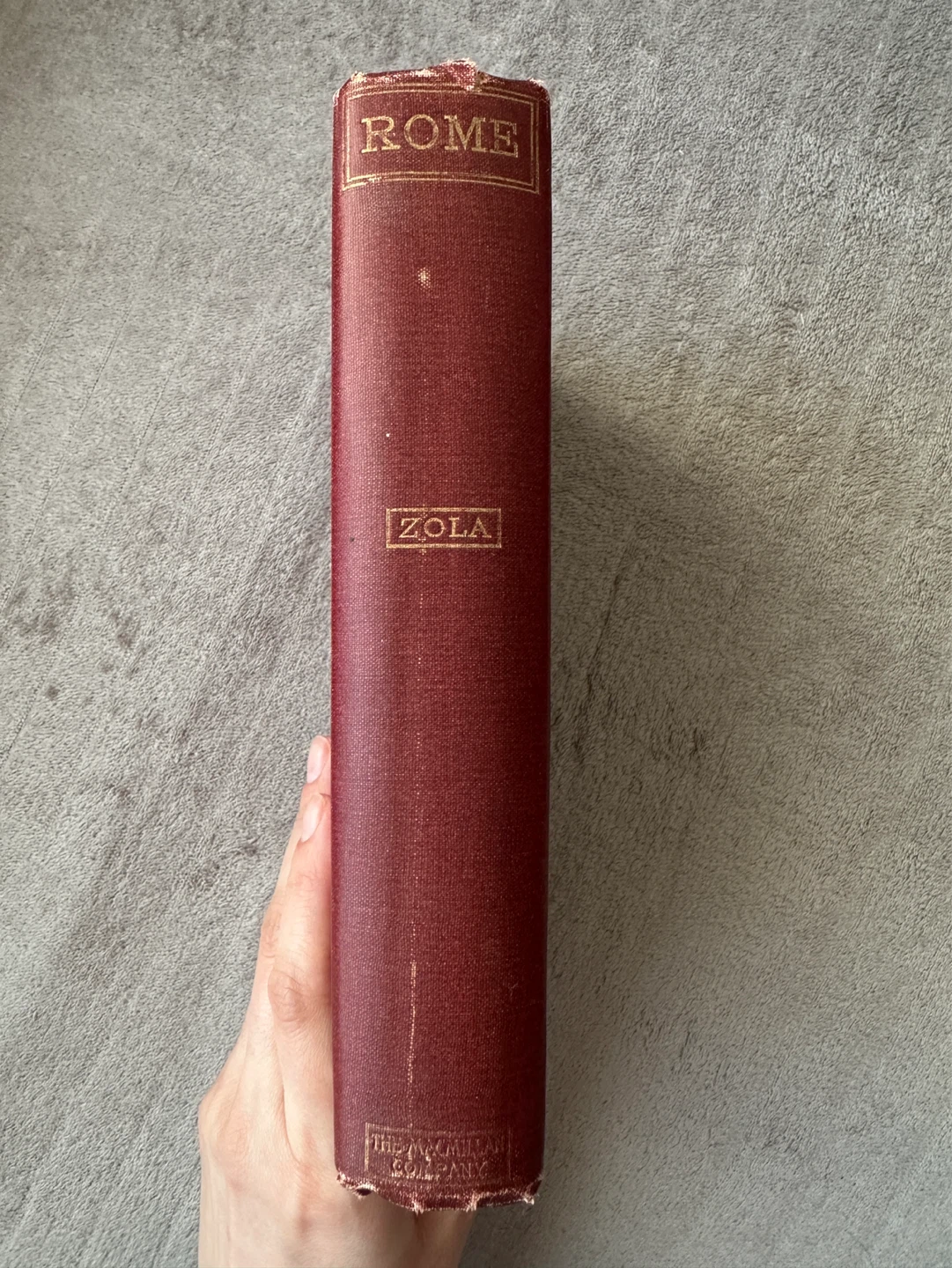 Antique- Rome by Émile Zola Hardcover Book 1901 - photo 2