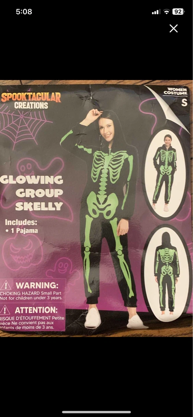 Skeleton onesie, costume, women’s Small, worn once!