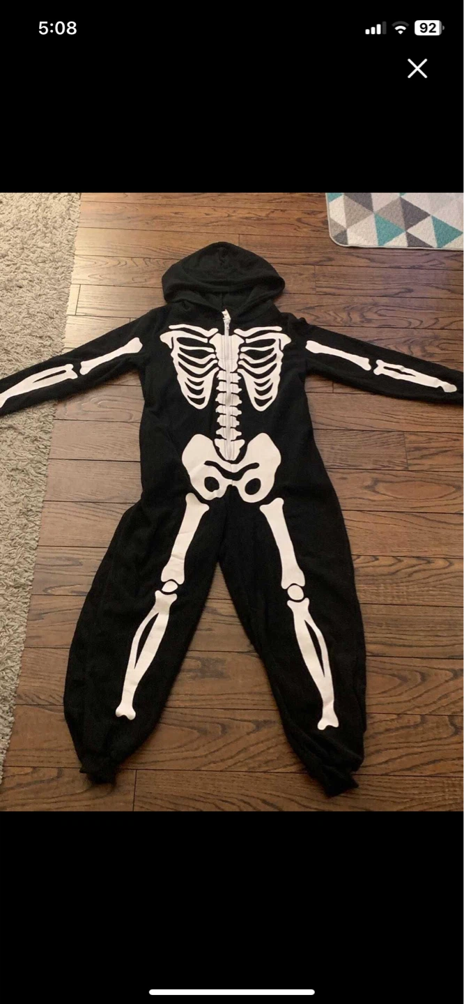 Skeleton onesie, costume, women’s Small, worn once! - photo 2