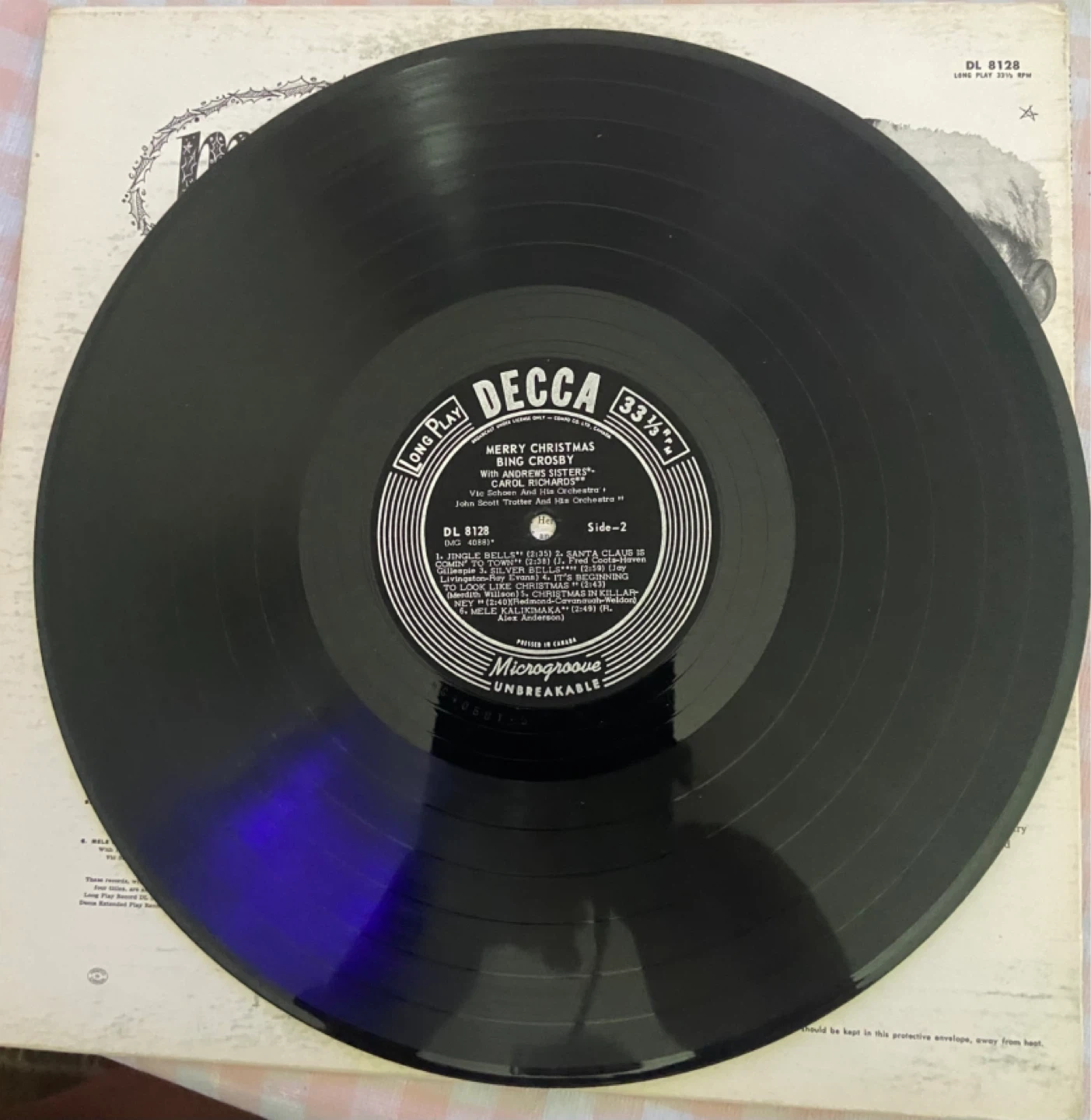 Bing Crosby Merry Christmas Vinyl Record - photo 3