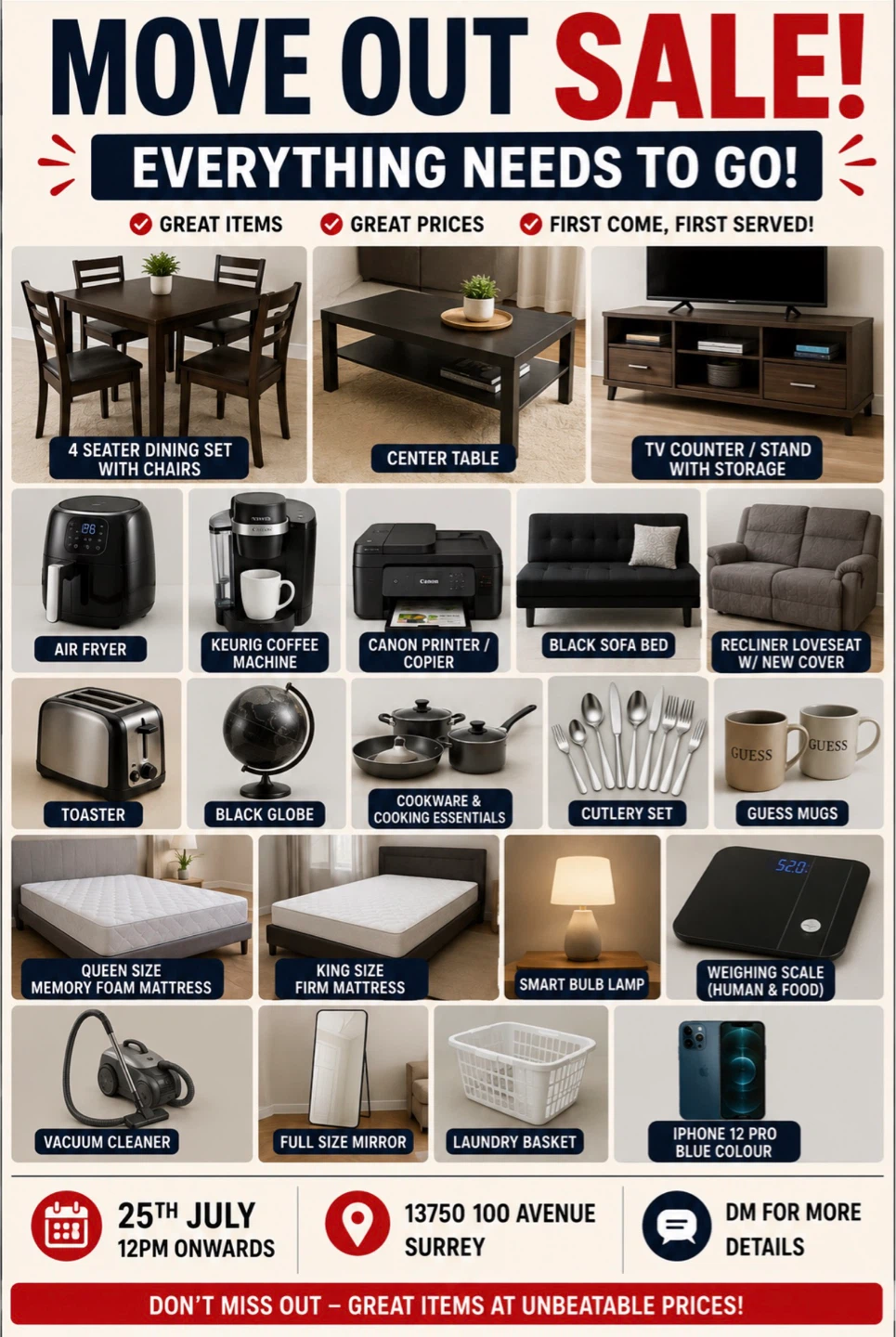 Move out sale