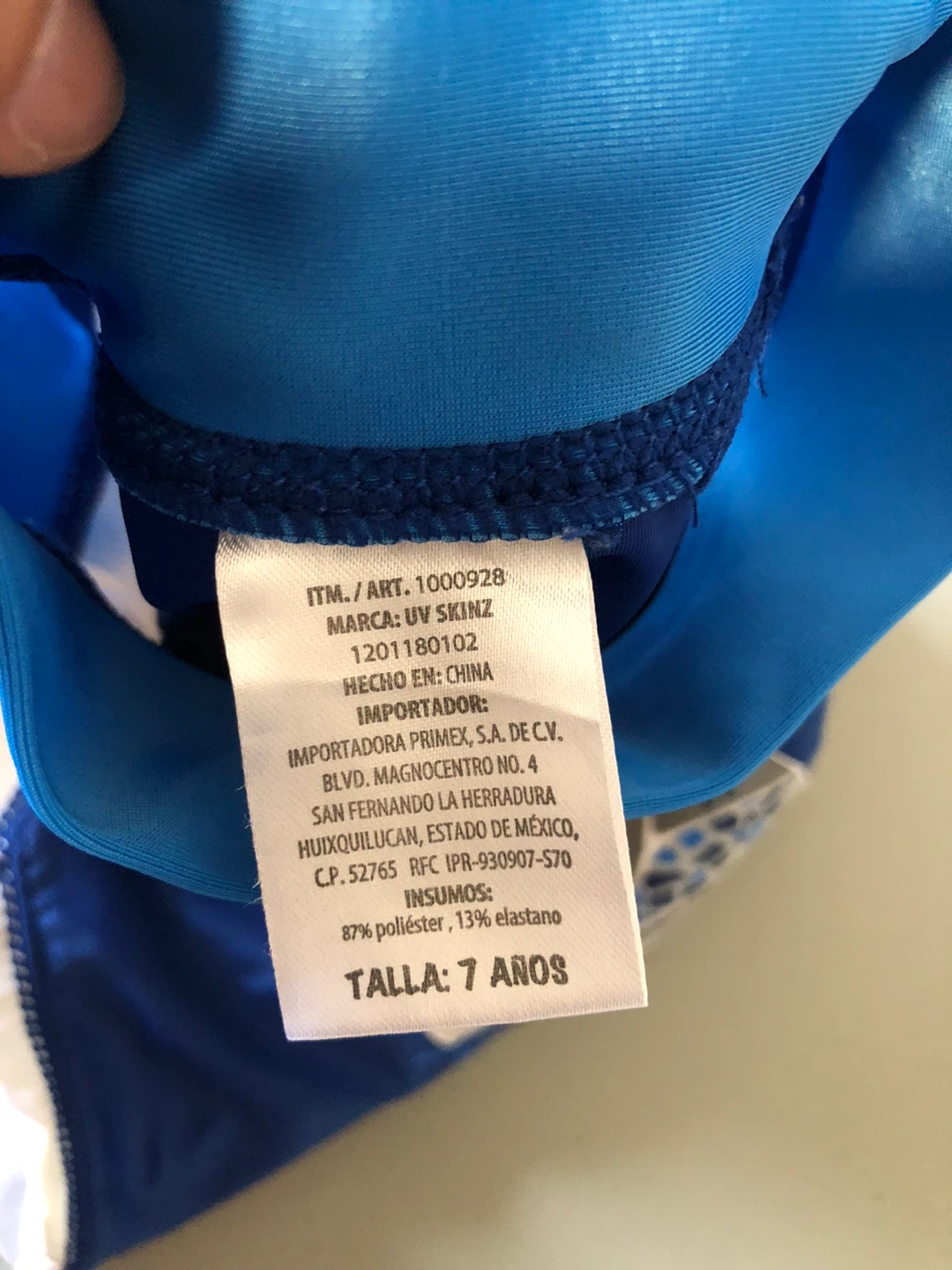 UV Skinz Blue Rash Guard Size 7 Years - photo 3
