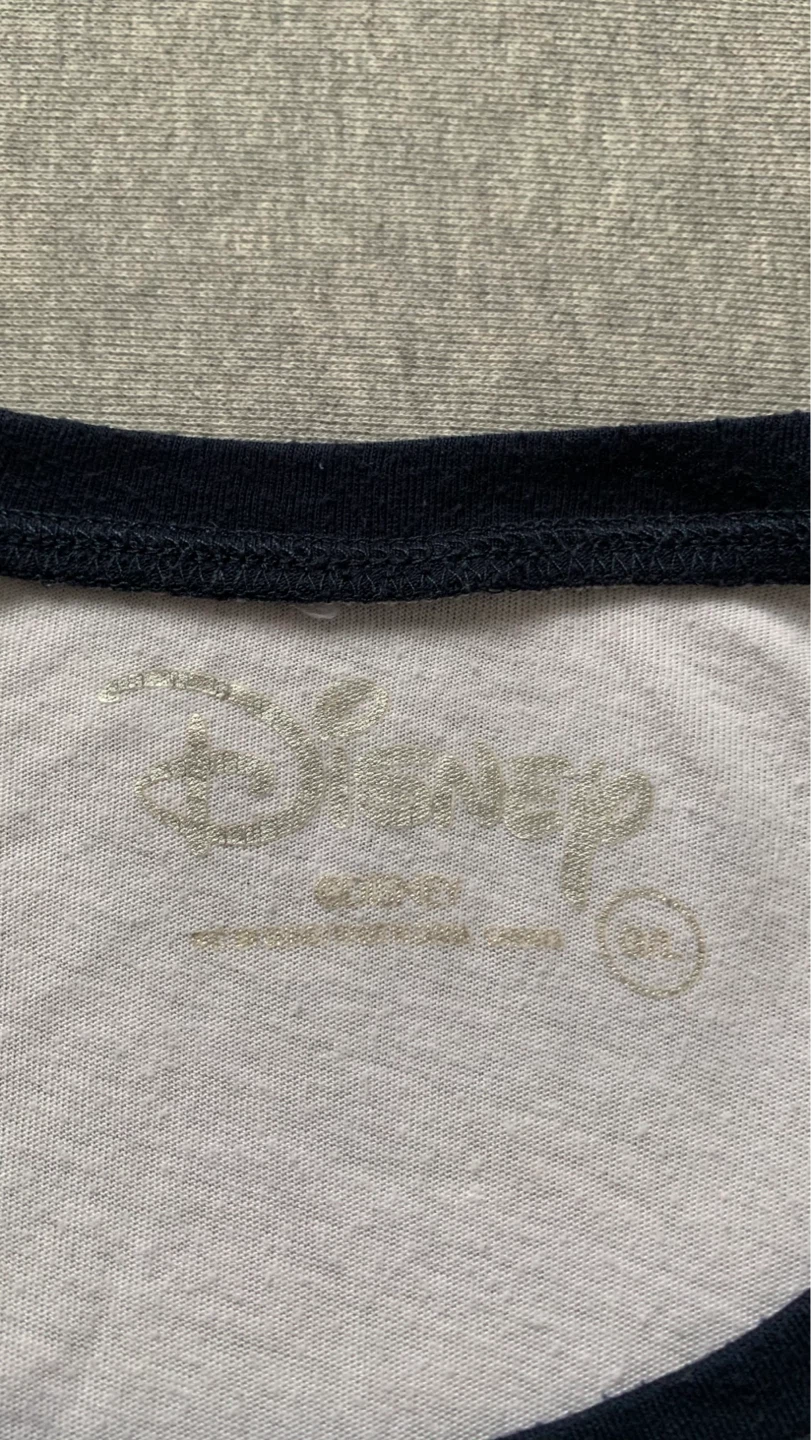 Disney Mickey Mouse Floral Henley T-Shirt - Ladies Large - photo 3