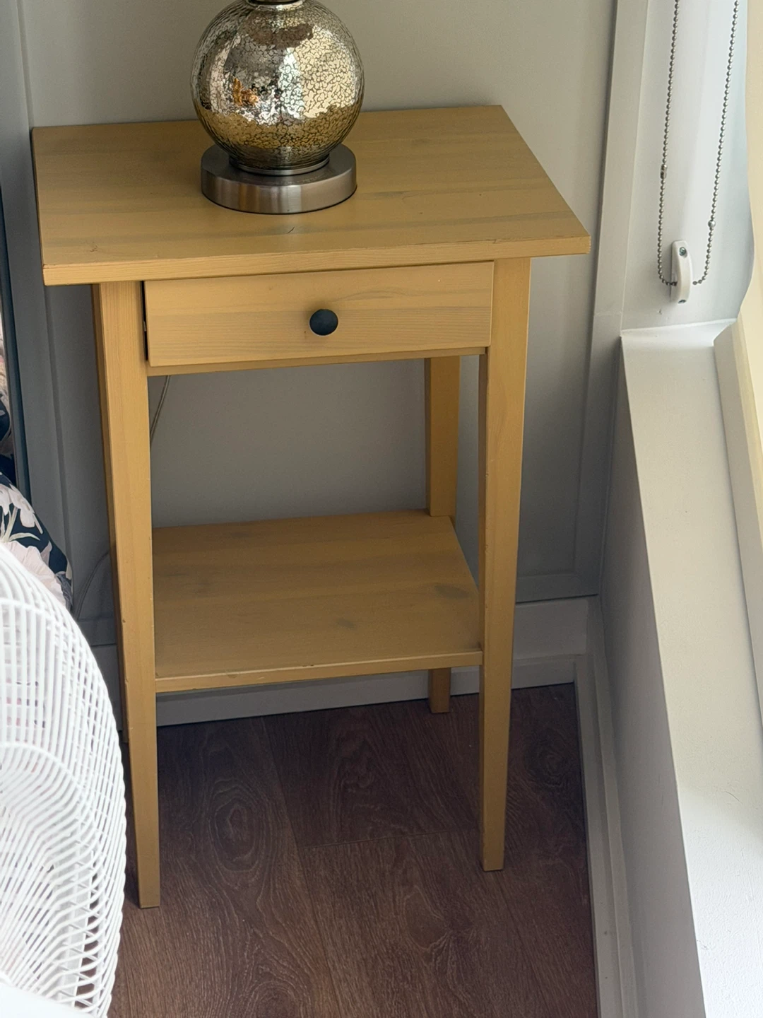 IKEA Yellow HEMNES bedside table