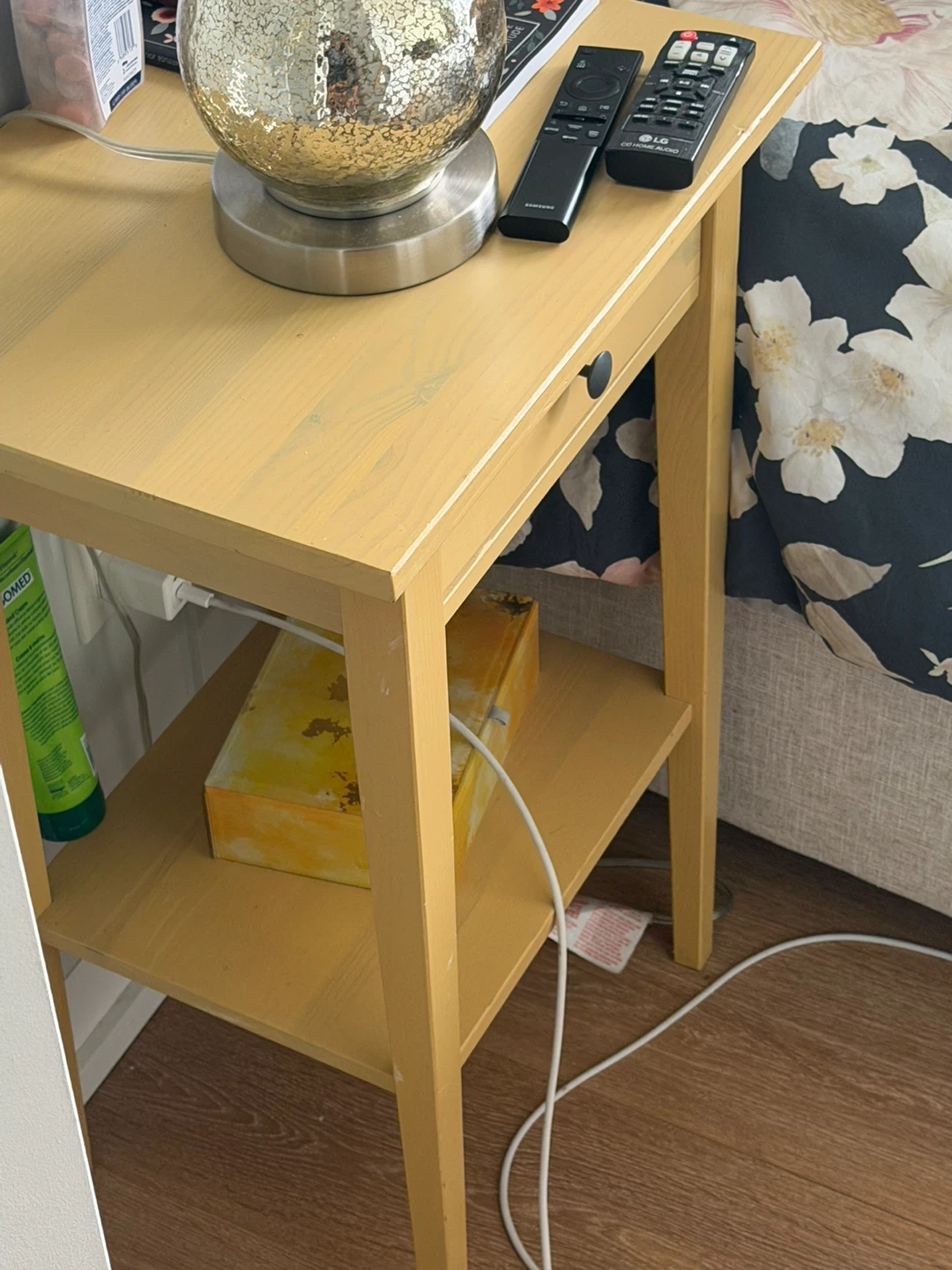 IKEA Yellow HEMNES bedside table - photo 2