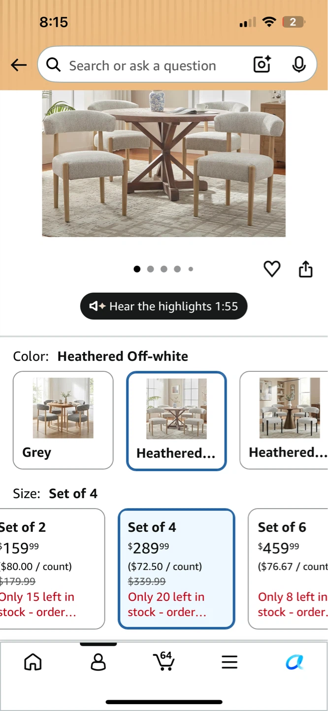 Round Wooden Dining Table with Storage - 43.3" Wood Tabletop