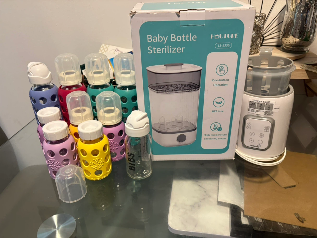 Bottle Sterilizer, Bottle Warmer, LifeFactory Glass Bottles