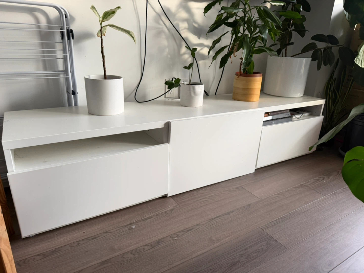 BESTÅ TV Bench - IKEA - White Media Console with Drawers