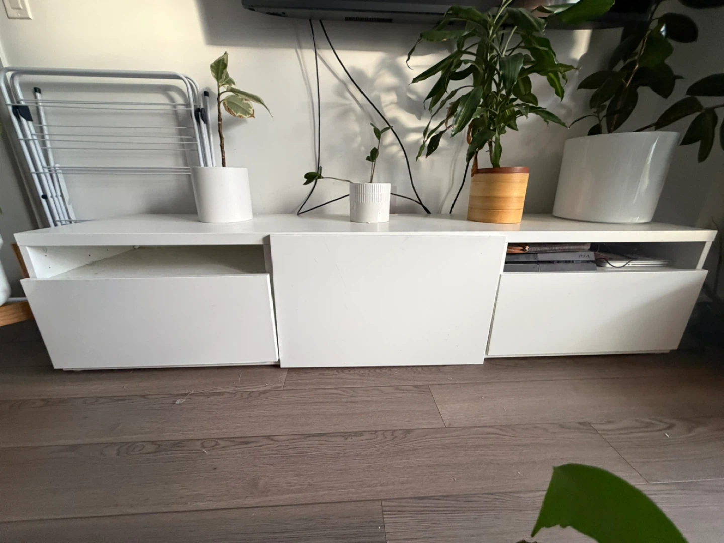 BESTÅ TV Bench - IKEA - White Media Console with Drawers - photo 2