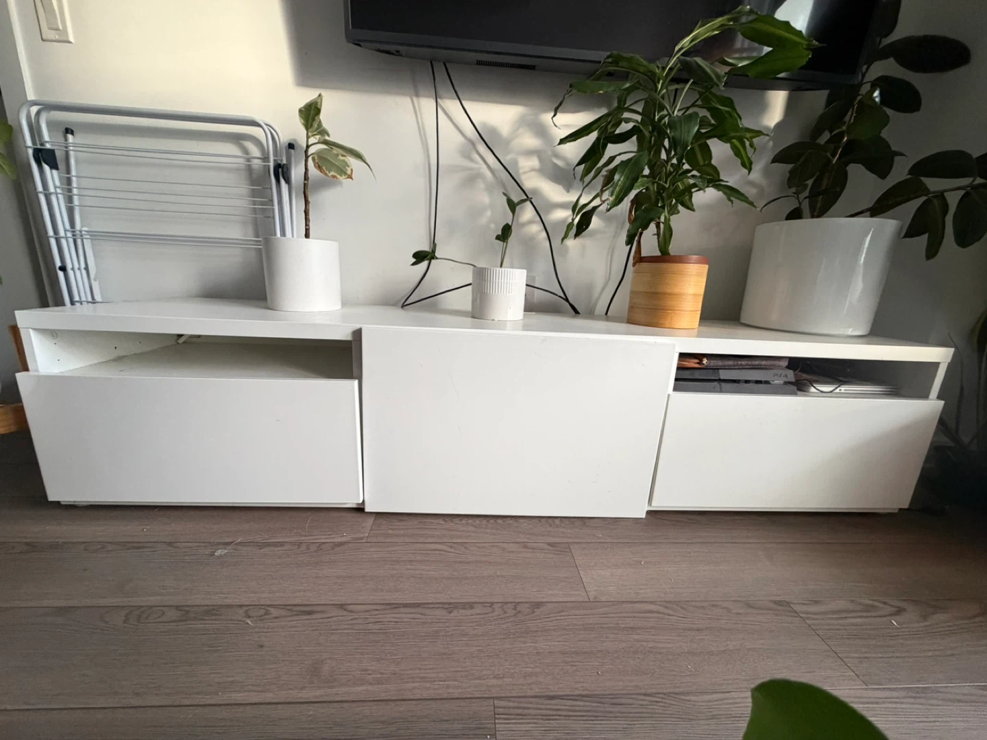 BESTÅ TV Bench - IKEA - White Media Console with Drawers - photo 3
