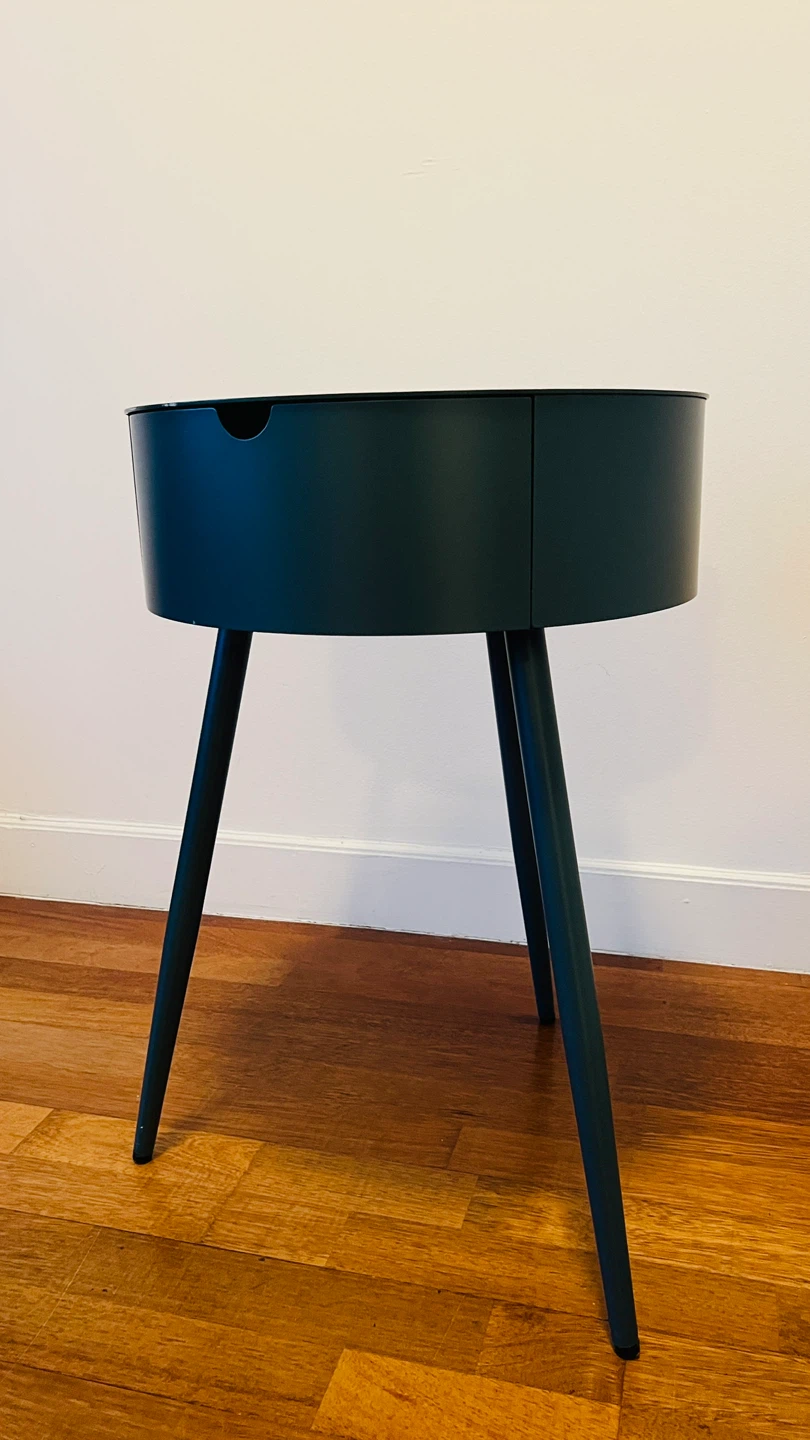 West Elm Round Side Table with Drawer pick up in Herald square - photo 4