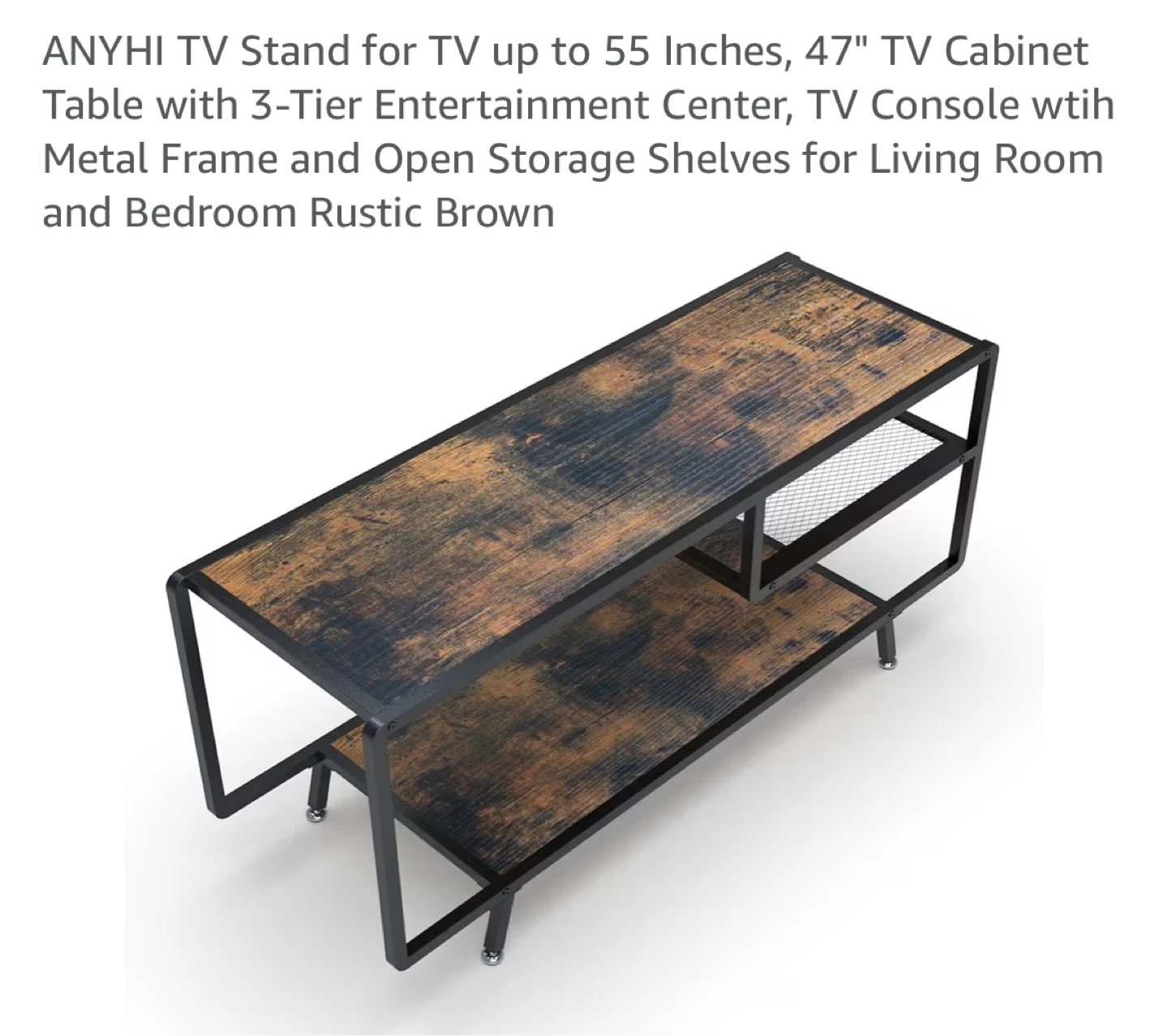 TV Stand - Rustic Brown - photo 2