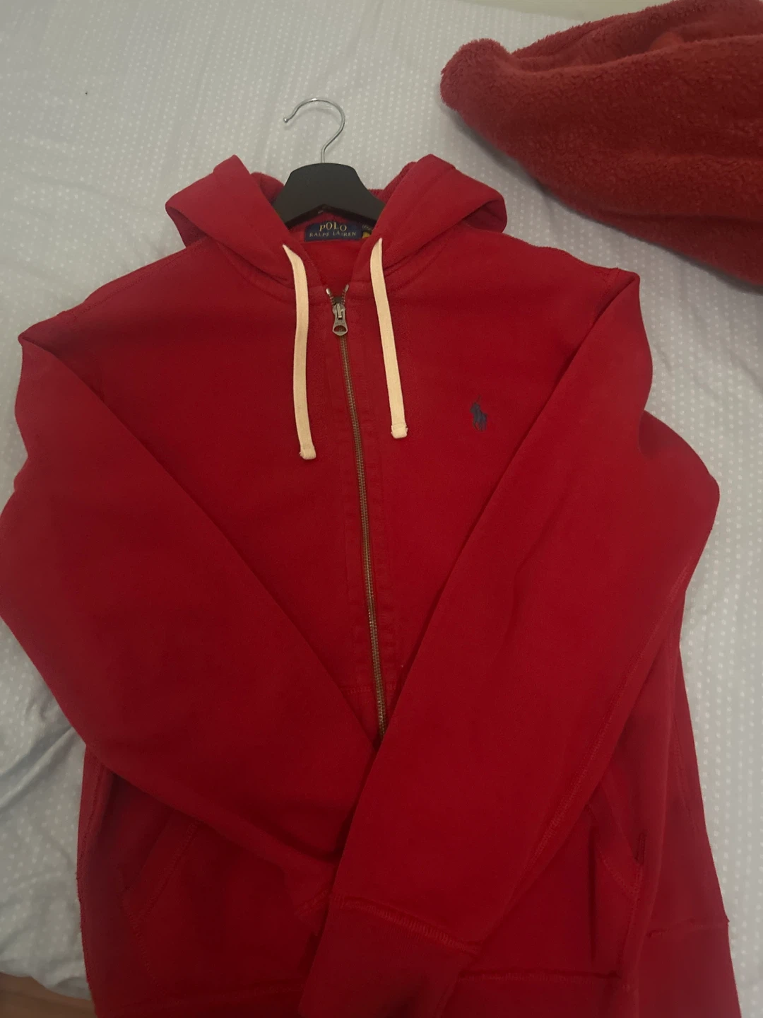 Polo Ralph Lauren Red Zip-Up Hoodie