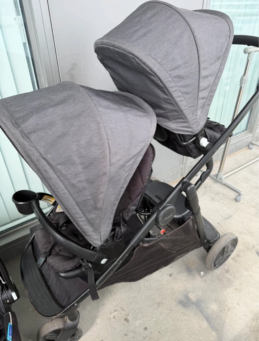 Graco Double Stroller with Car Seat Base