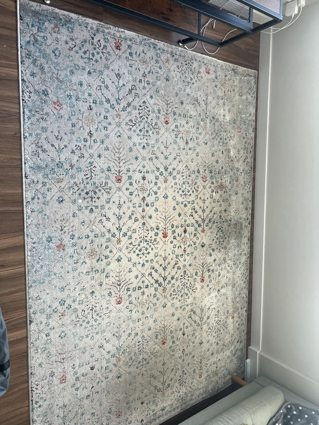 IKEA Area Rug with Floral Pattern