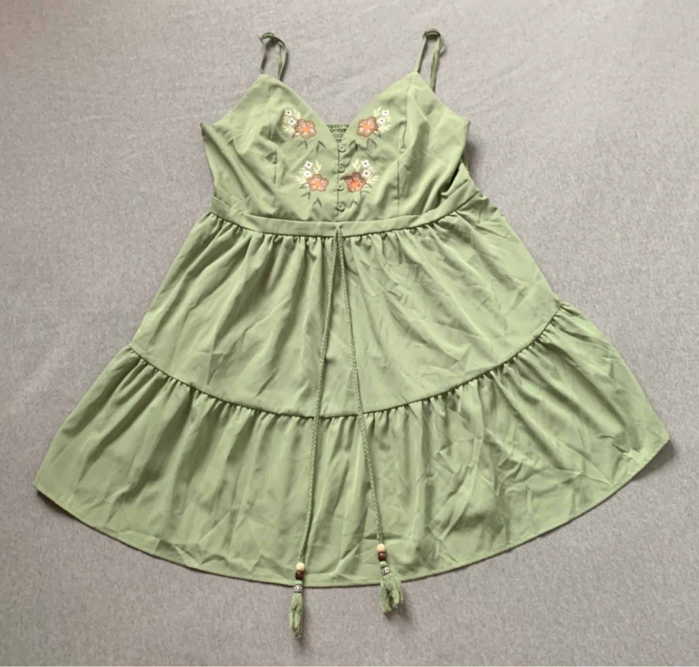 4XL Light Sage Green Dress