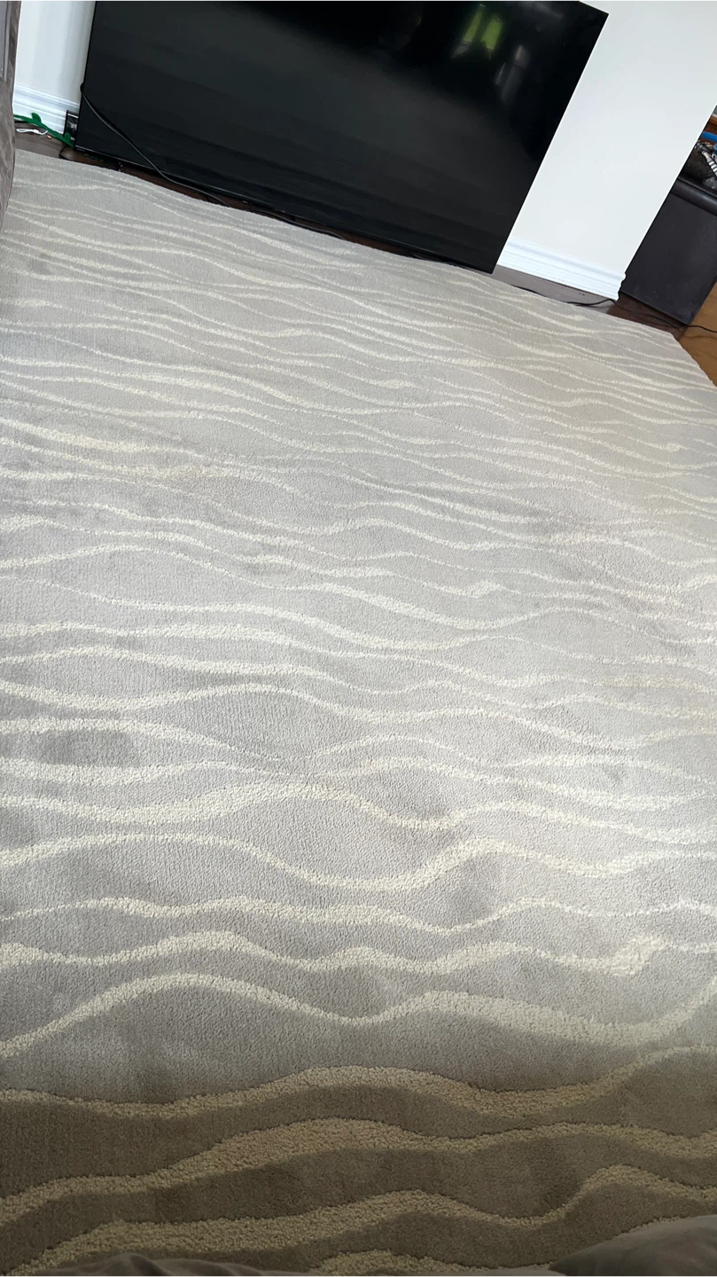 Grey wave pattern area rug - photo 3