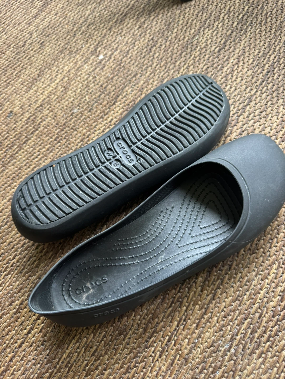 Crocs Black Ballet Flats Size W8 - photo 2