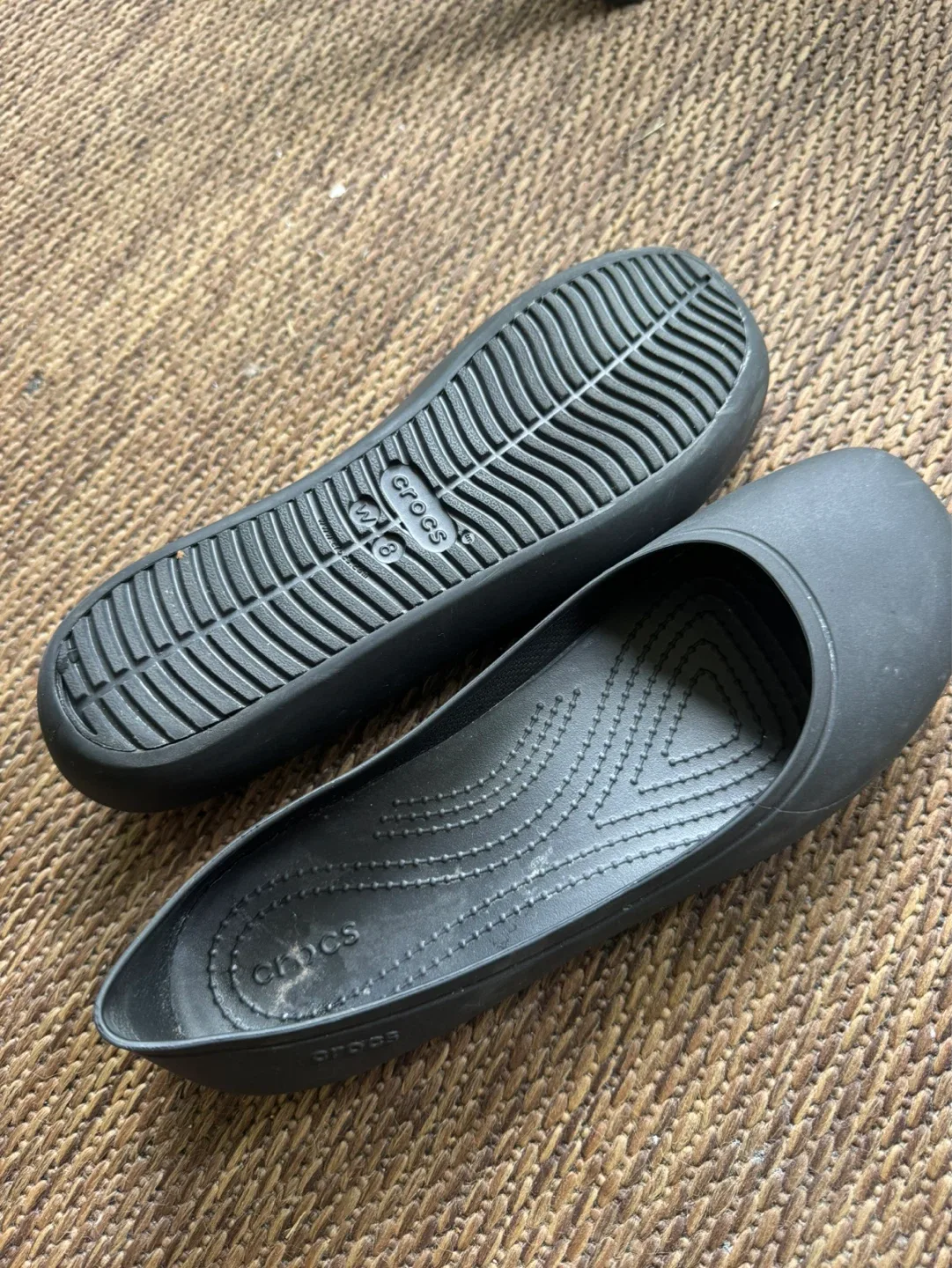 Crocs Black Ballet Flats Size W8 - photo 2