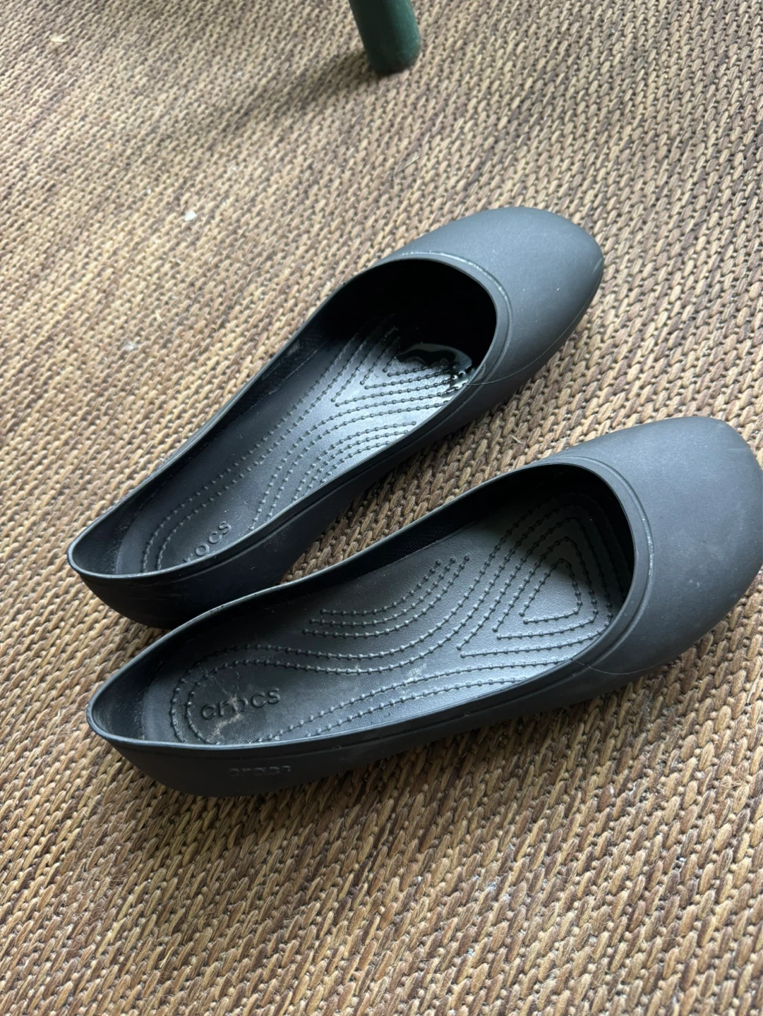 Crocs Black Ballet Flats Size W8
