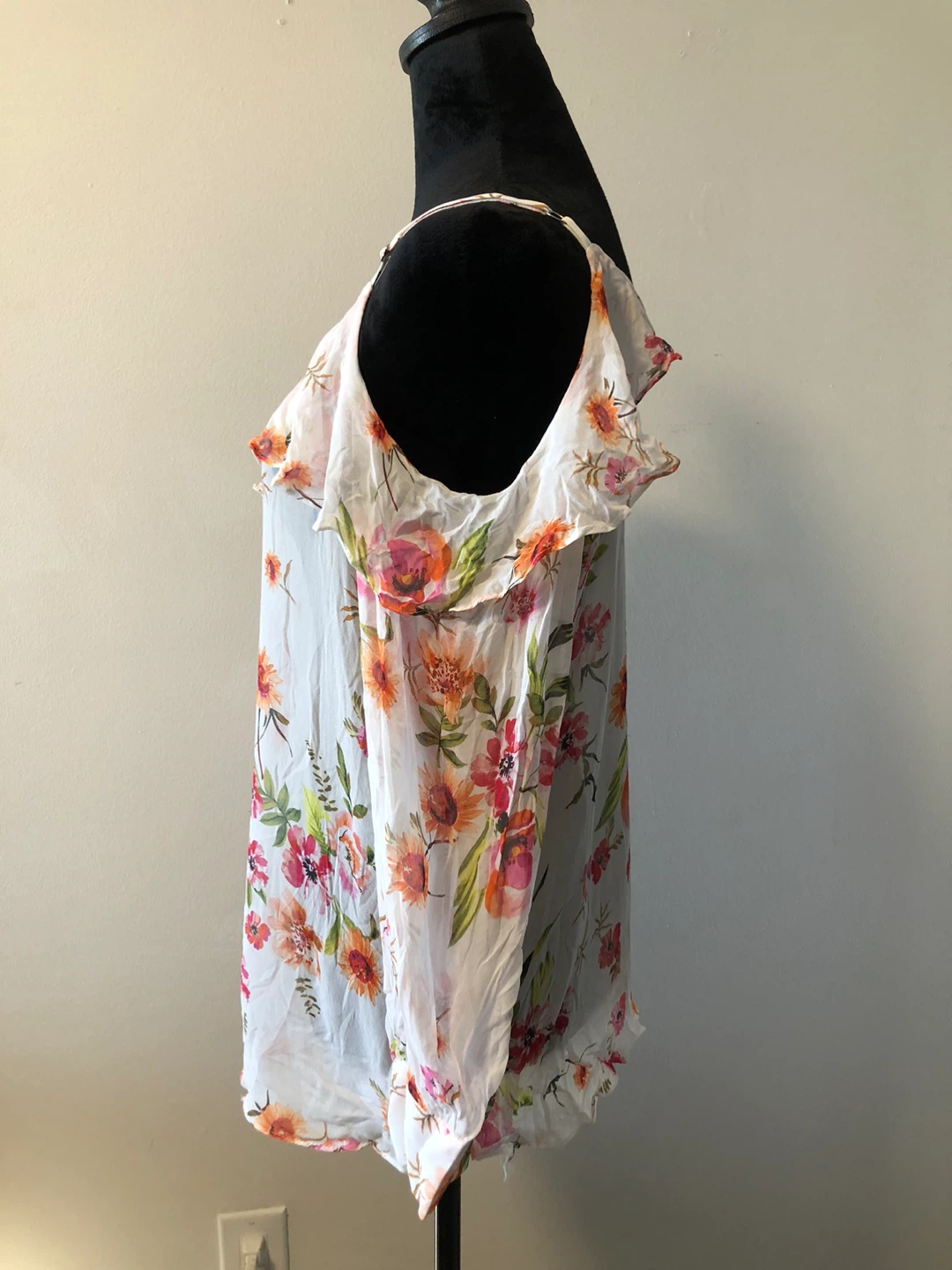 Julio Floral Cold Shoulder Blouse Size 10 - photo 3