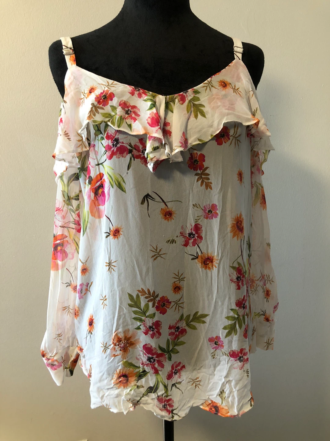 Julio Floral Cold Shoulder Blouse Size 10