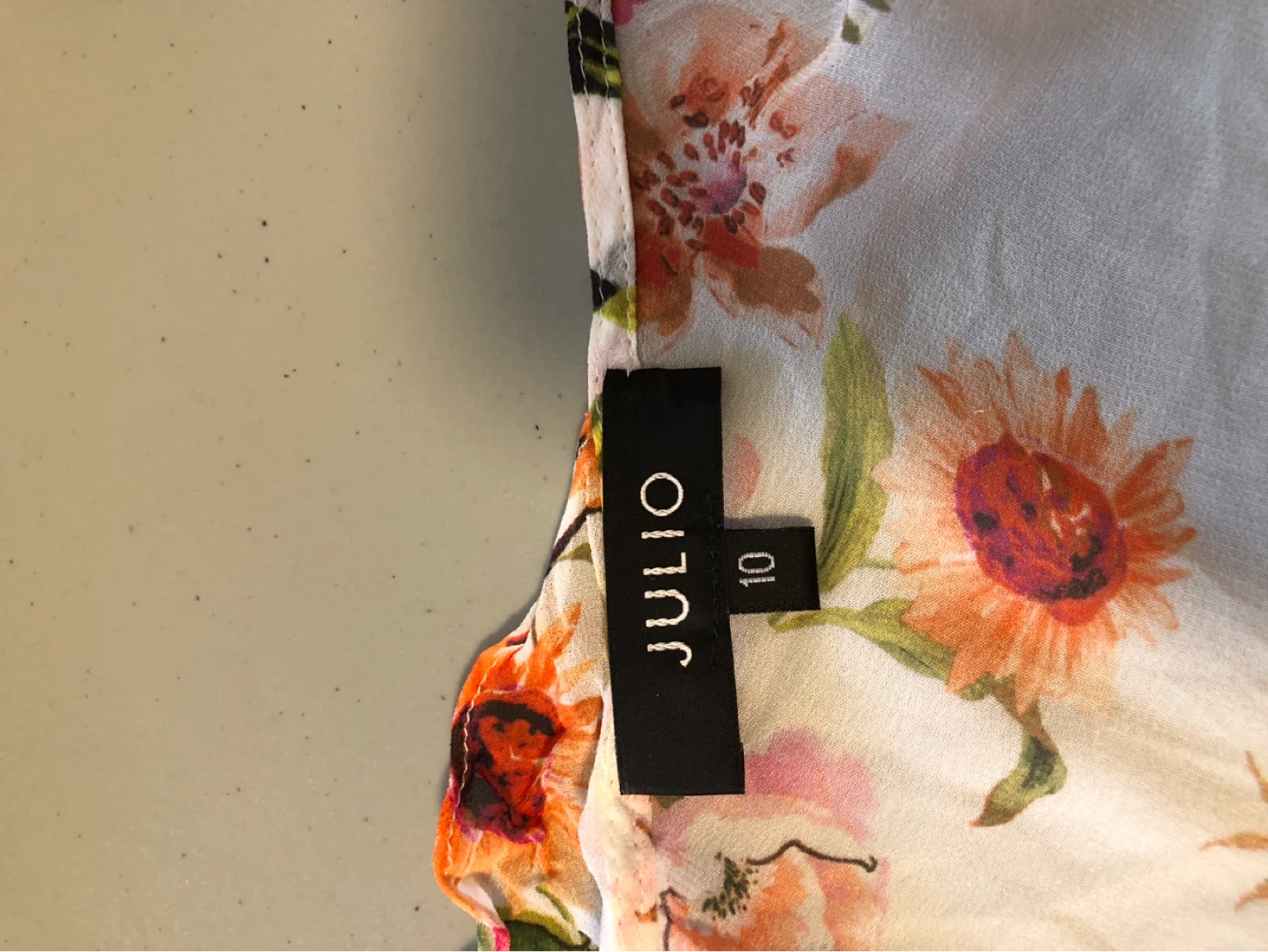 Julio Floral Cold Shoulder Blouse Size 10 - photo 4