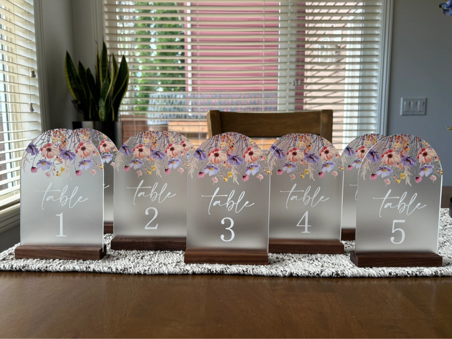Table Numbers (1-12)