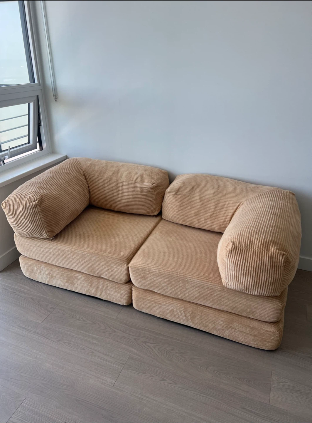Convertible Folding Sofa Bed, Armless Foam Floor Sofa