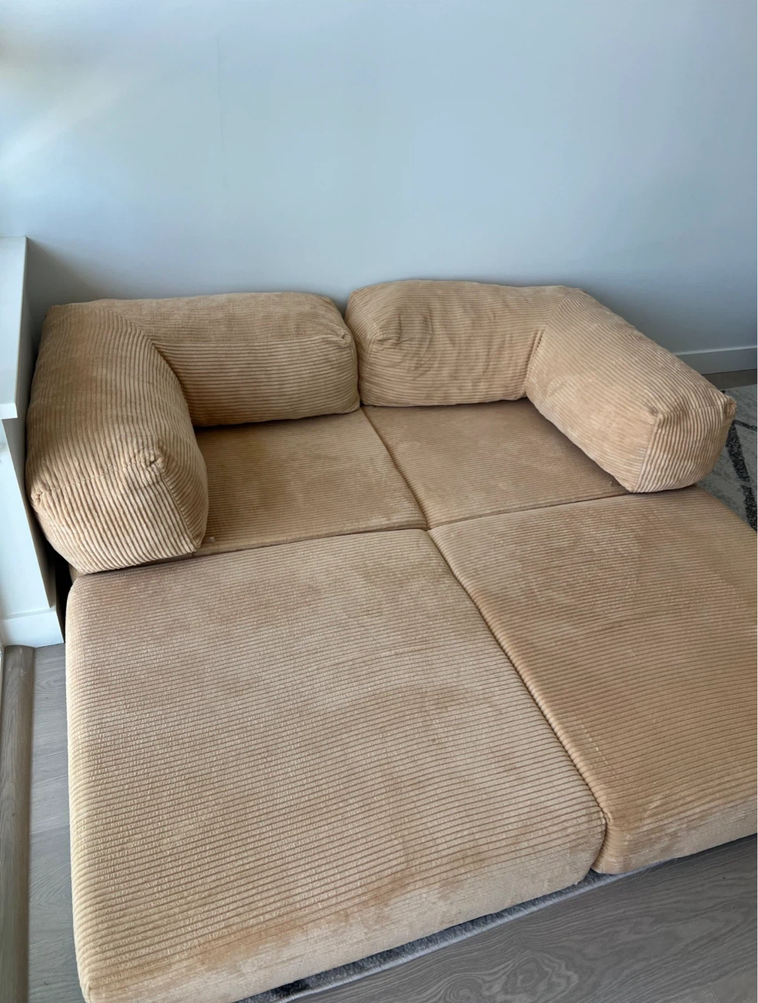 Convertible Folding Sofa Bed, Armless Foam Floor Sofa - photo 2